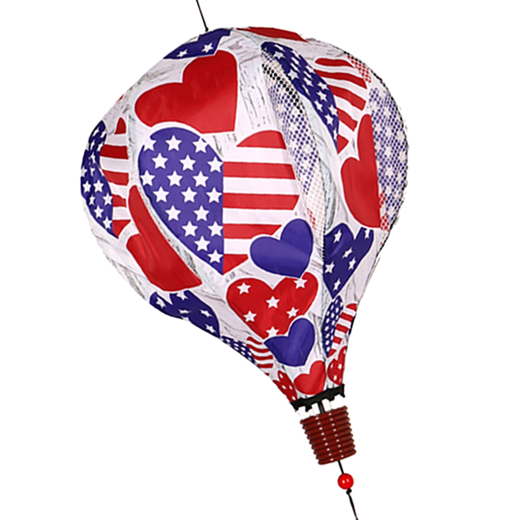 Heart Balloon Hanging Wind Spinner, 55"