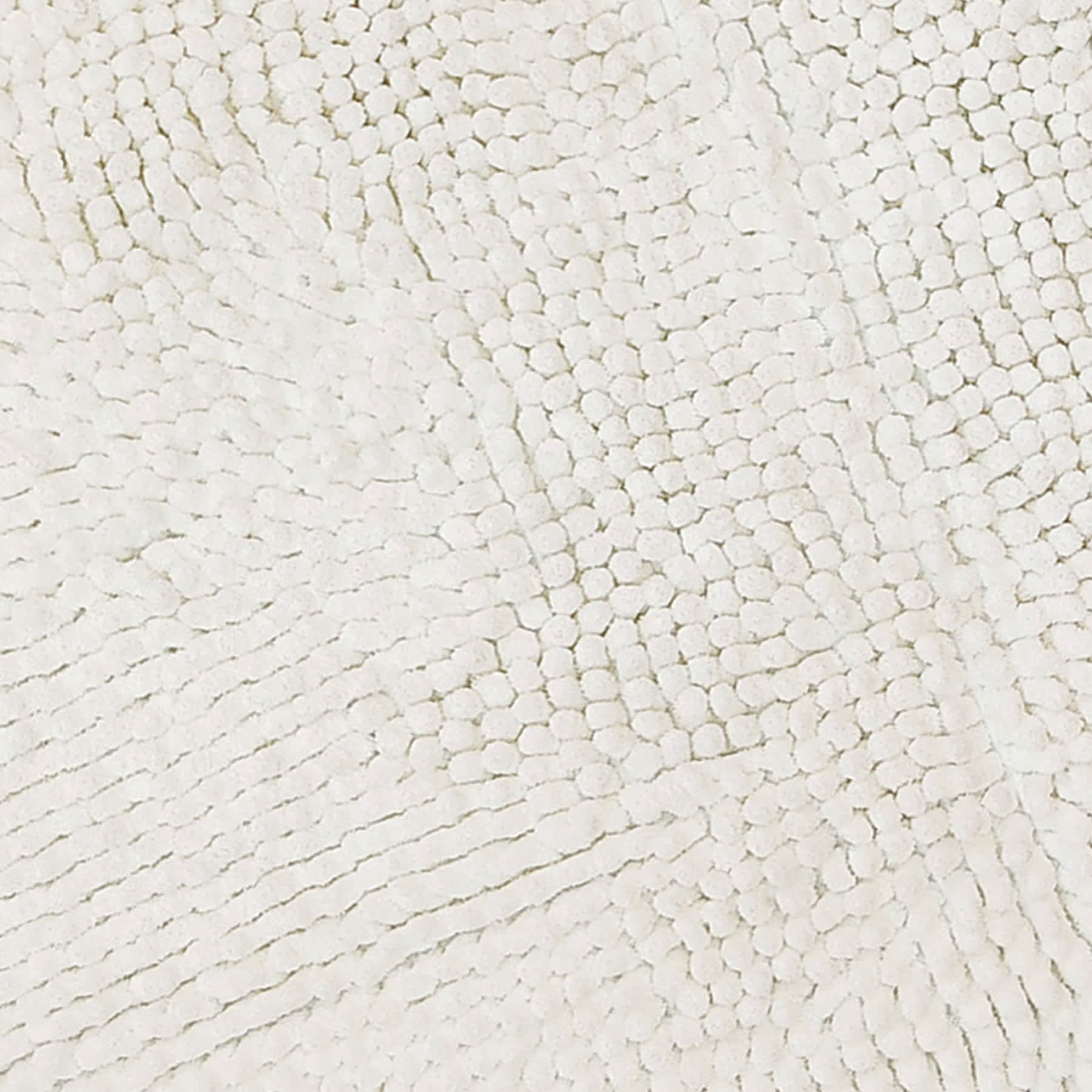 Essential Noodle White Bath Rug, 17x24