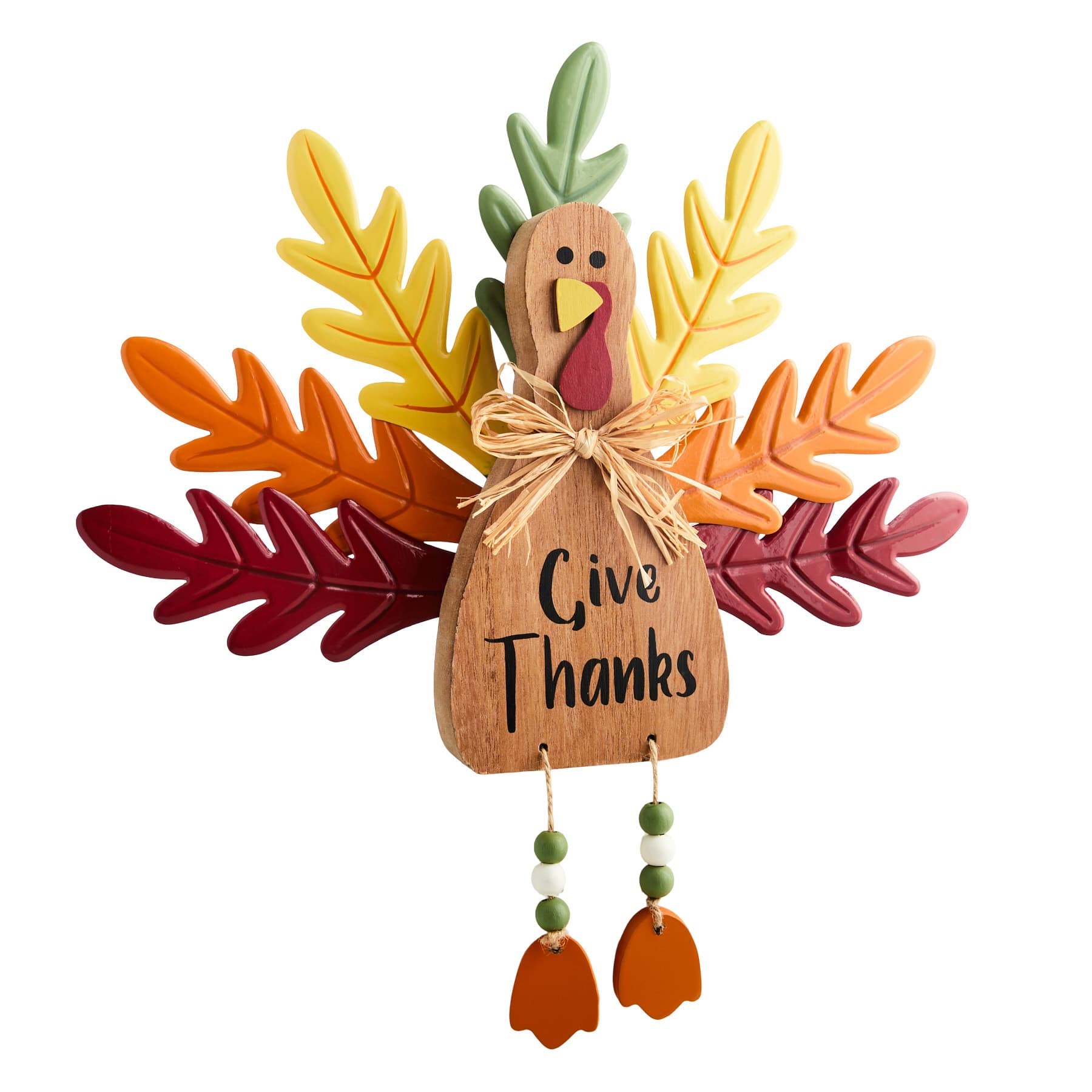 Homespun Harvest Turkey Table Decor, 10"