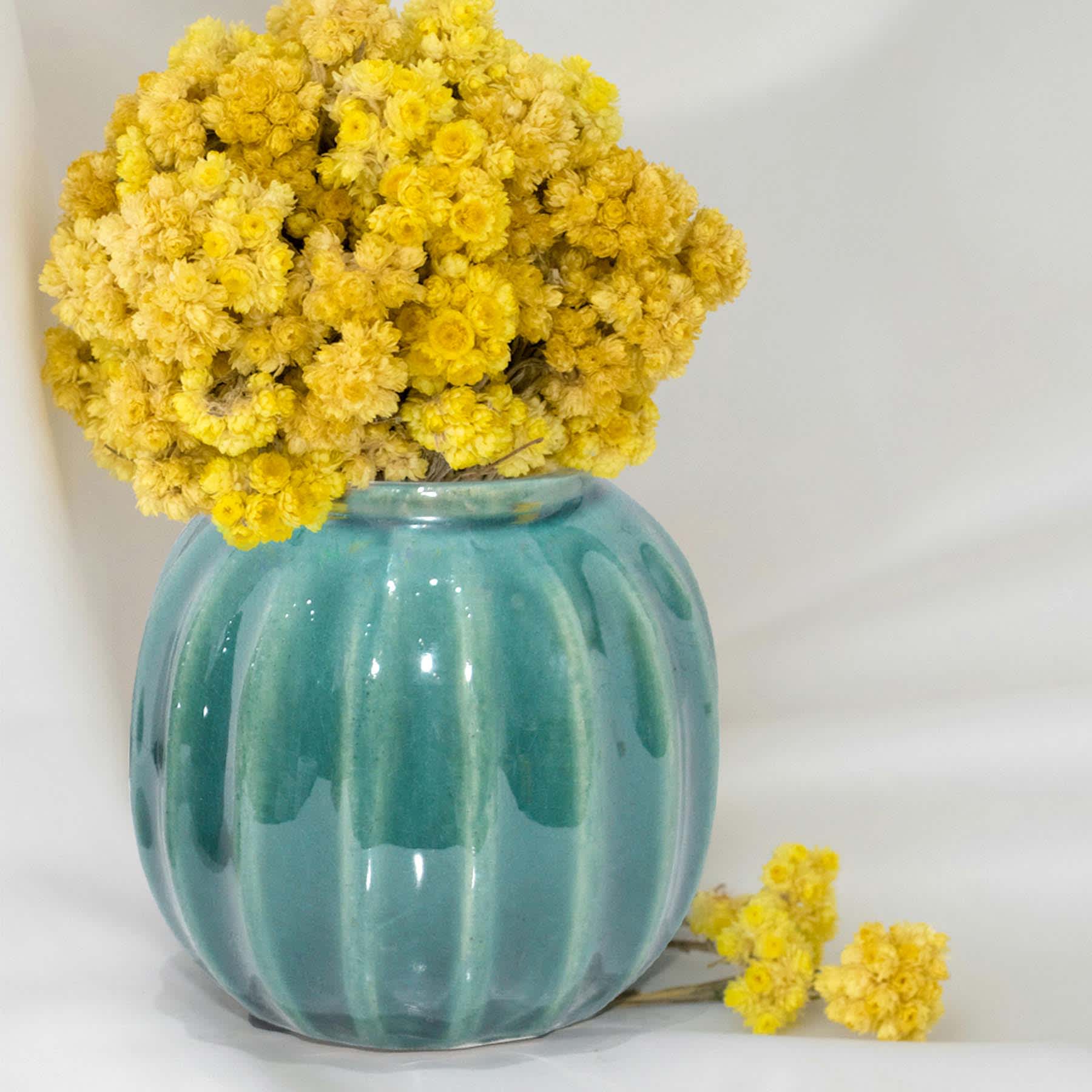 Jade Ceramic Vase, 5"