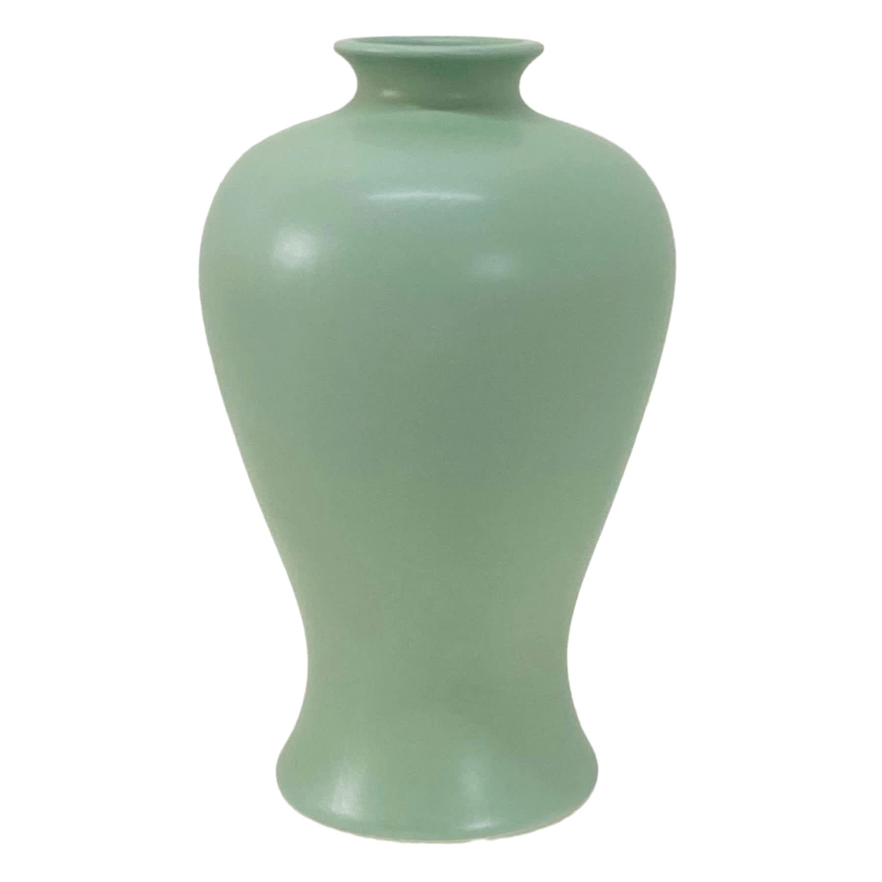 Providence Green Ceramic Vase, 9"