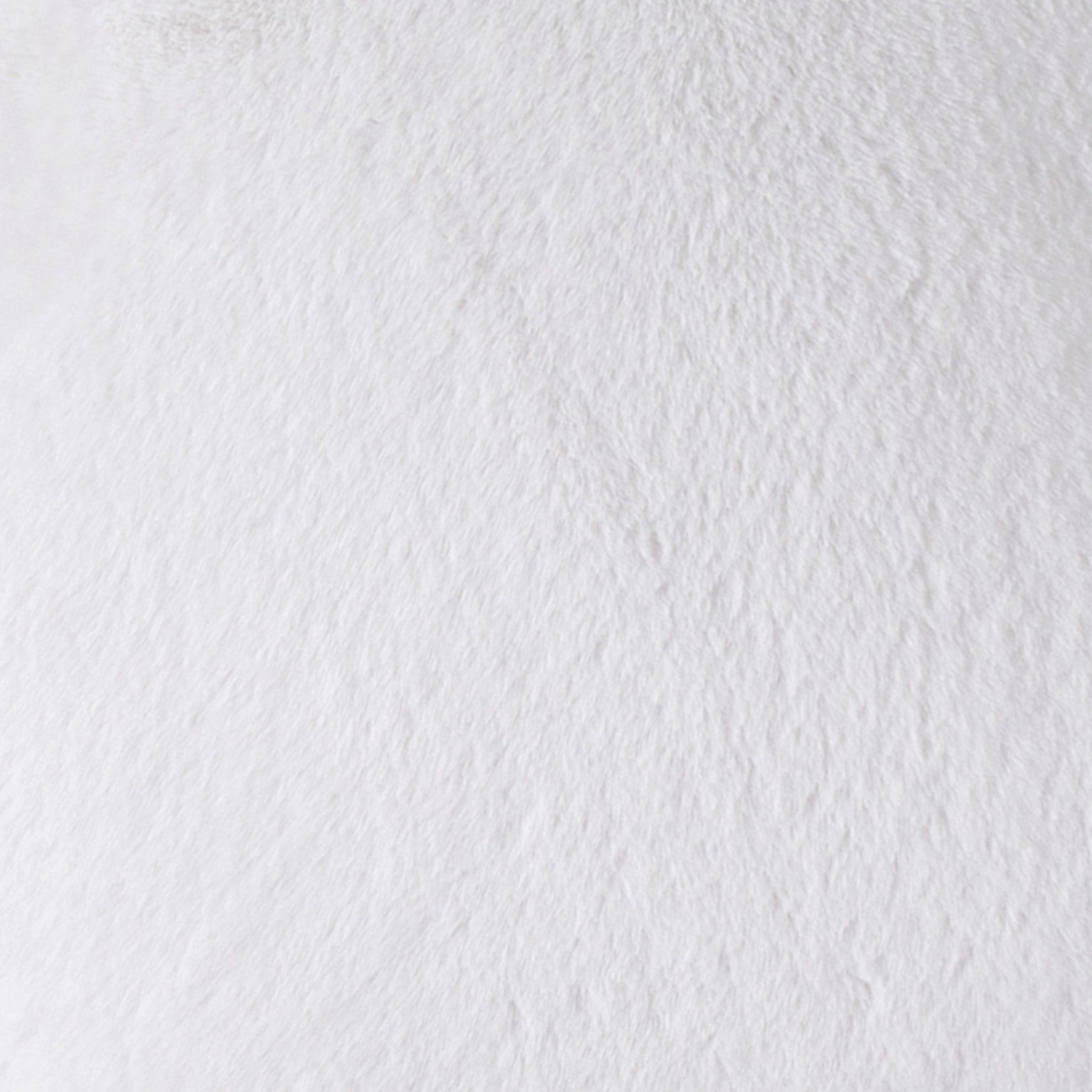 Bristol White Faux Fur Throw Pillow, 18"