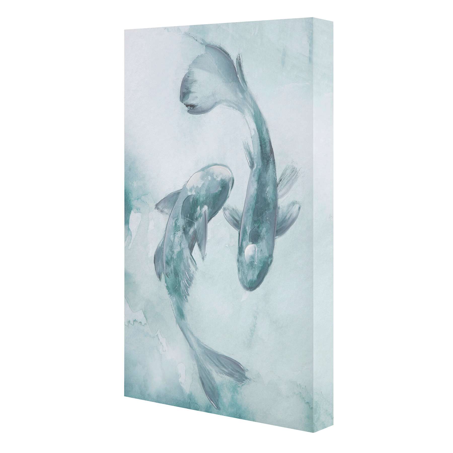 Found & Fable Koi Fish Canvas Wall Art, 16x24