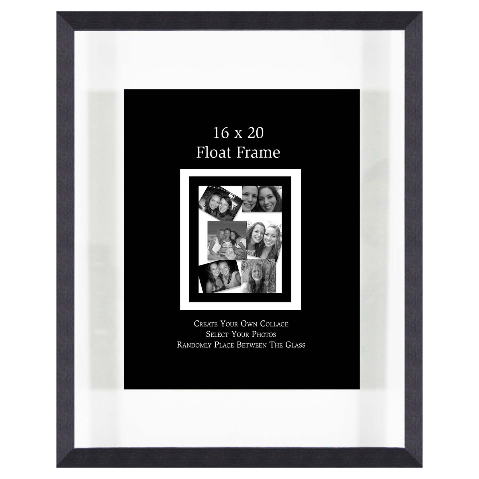 Charcoal Floating Wall Frame, 16x20