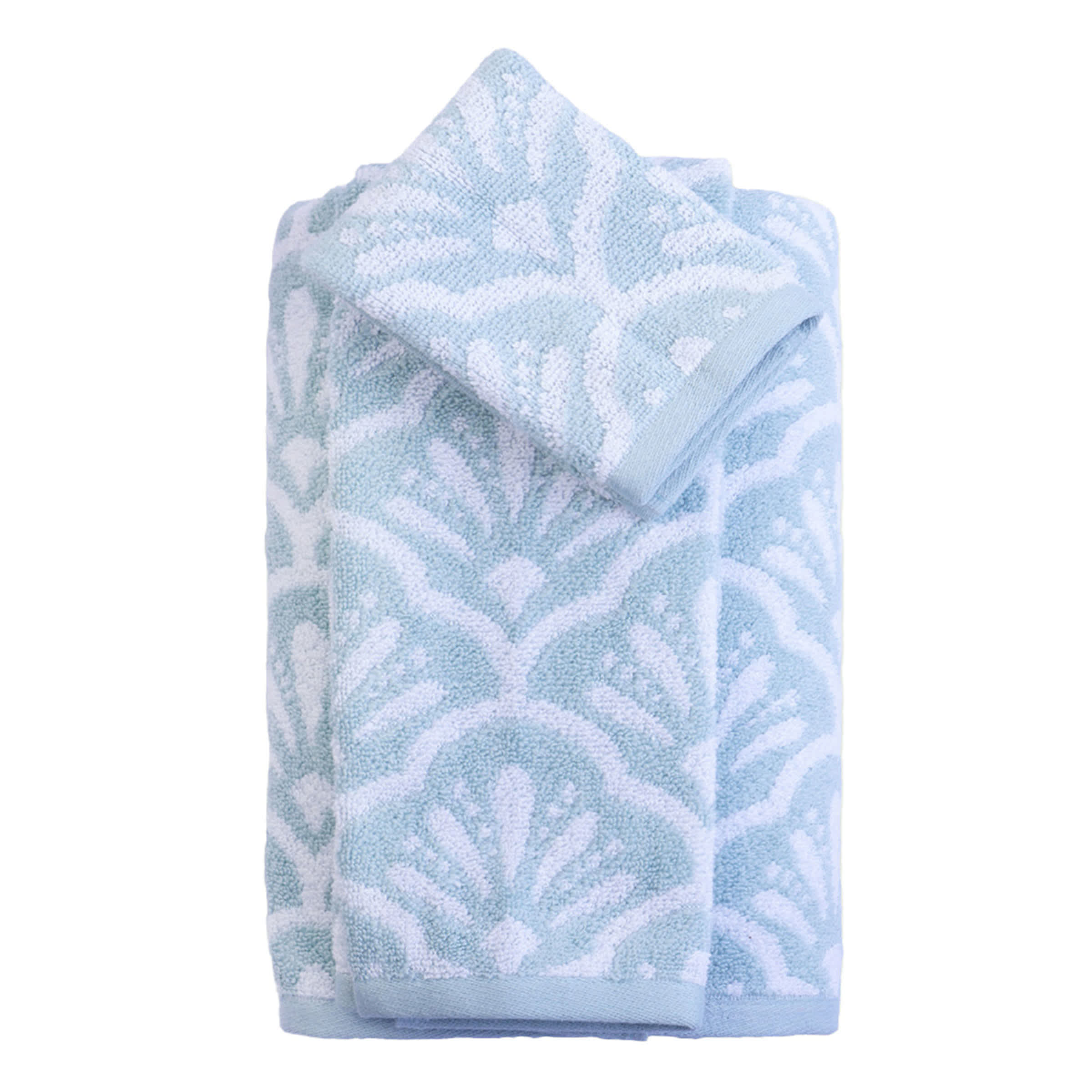 Providence Luxury Blue Jacquard Towel Set