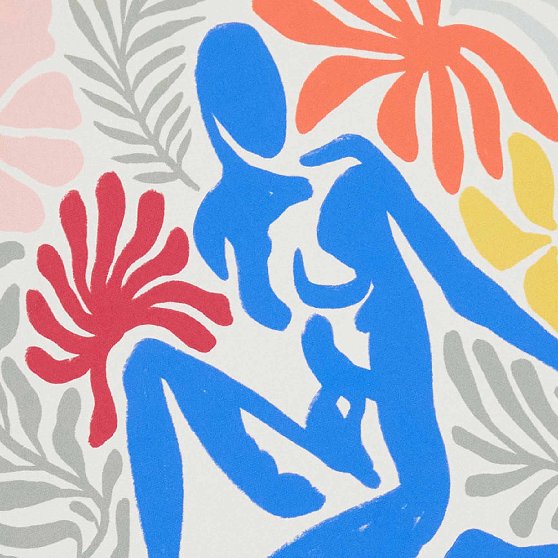 Floral Figure Canvas Wall Art, 12x16