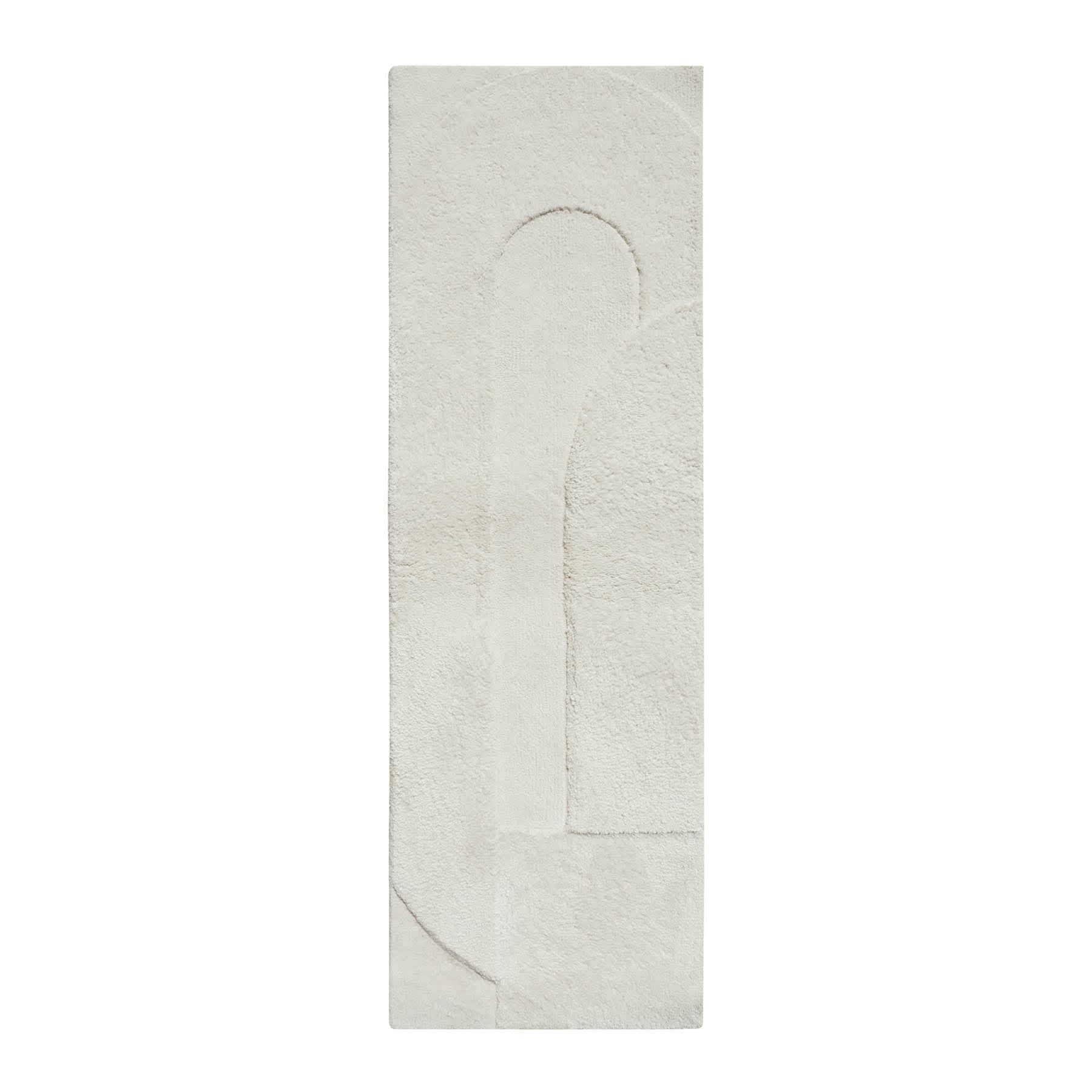 (B884) Crosby St. Ivory High-Low Runner, 2x6