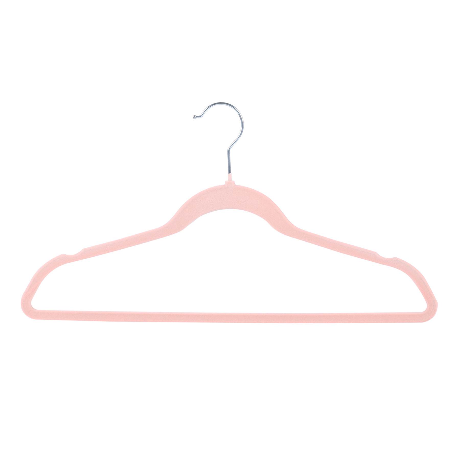 50-Pack Velvet Suit Hangers, Pink