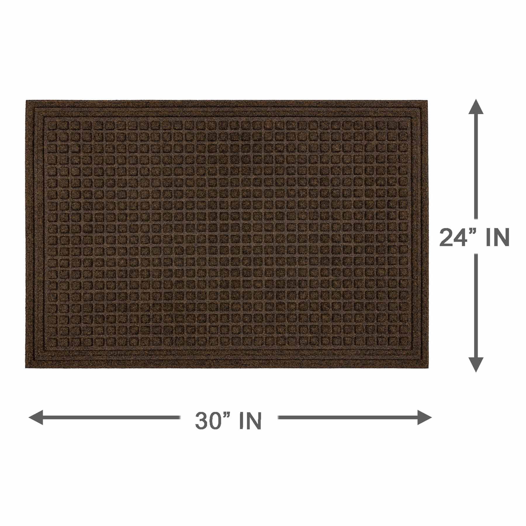 Brown Waffle Impressions Doormat, 24x36