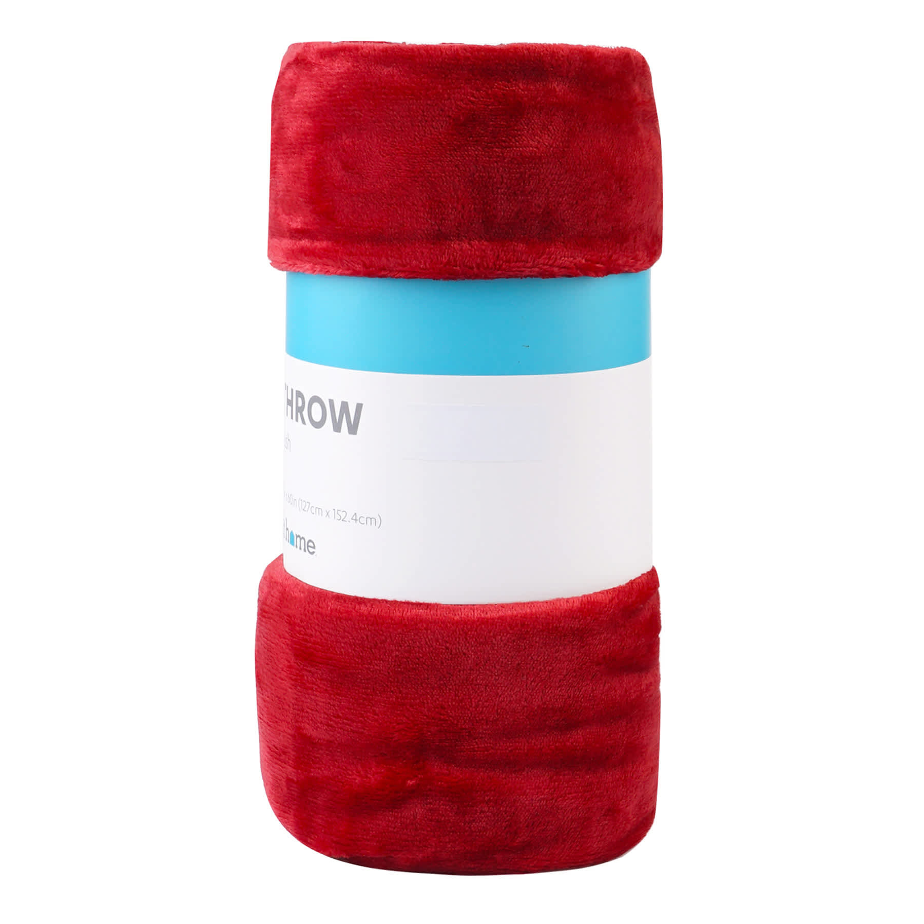 Red Microfiber Plush Throw Blanket, 50x60