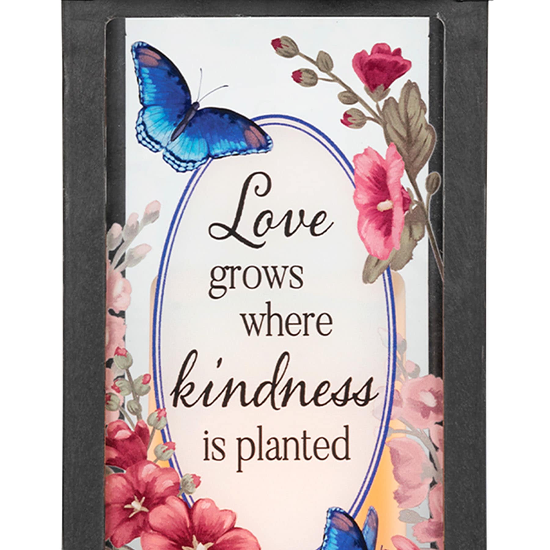 Love Grows Here Outdoor Solar Lantern, 13"