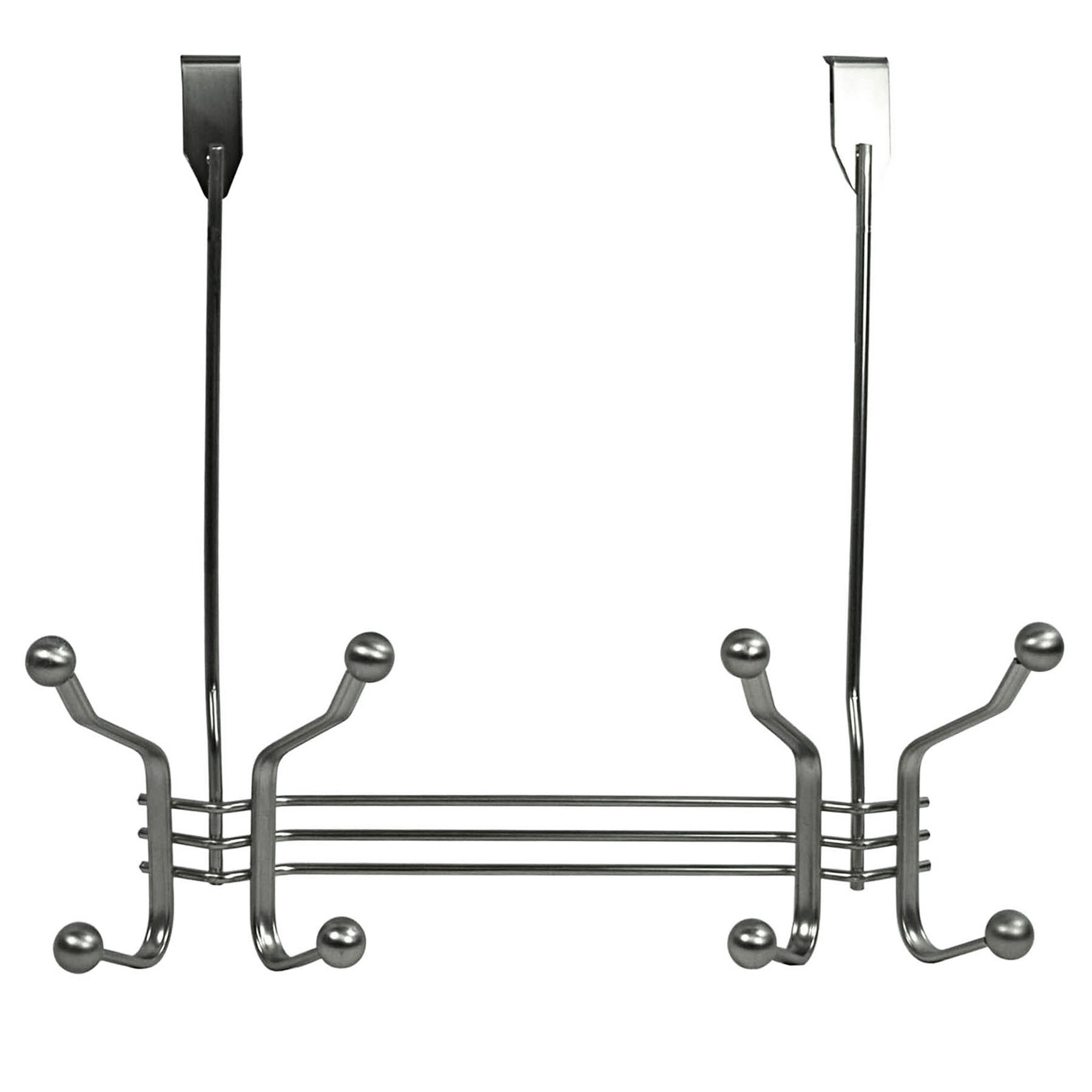 2-Hook Over the Door Hanger, Nickel