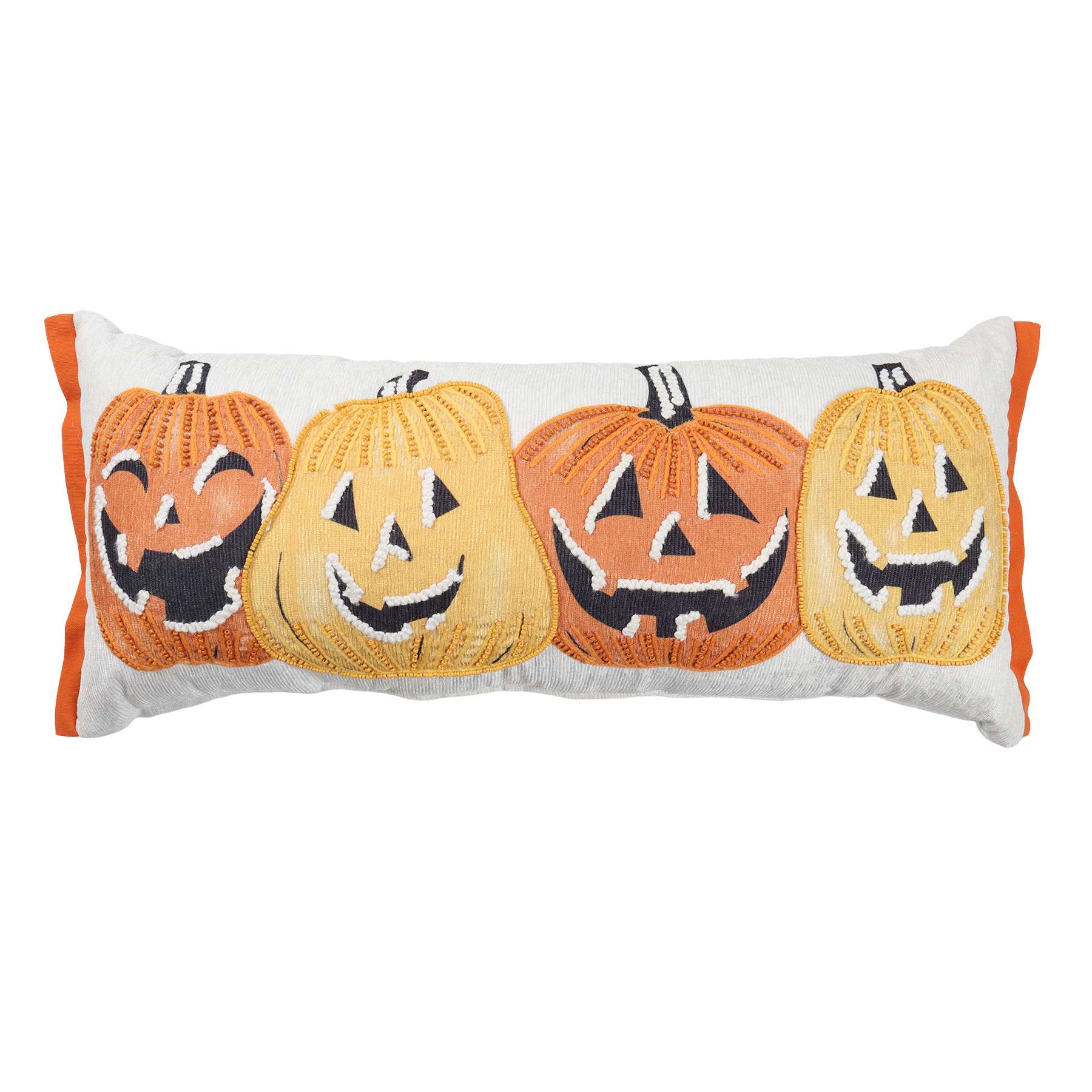 Happy Haunting Jack-o'-Lantern Oblong Throw Pillow, 12x28