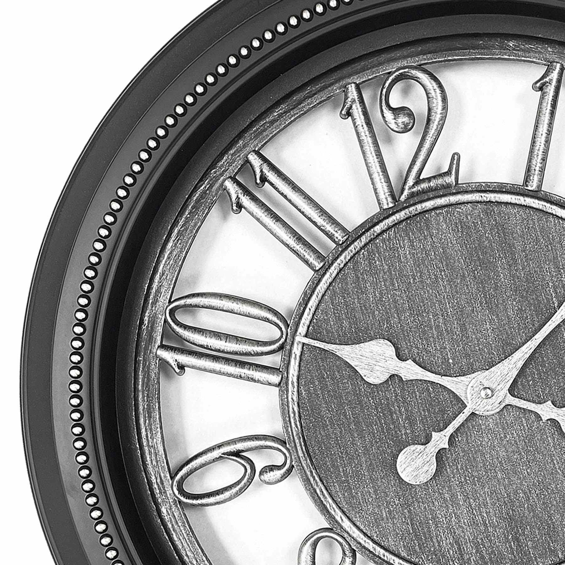 Open Face Round Wall Clock, 22"