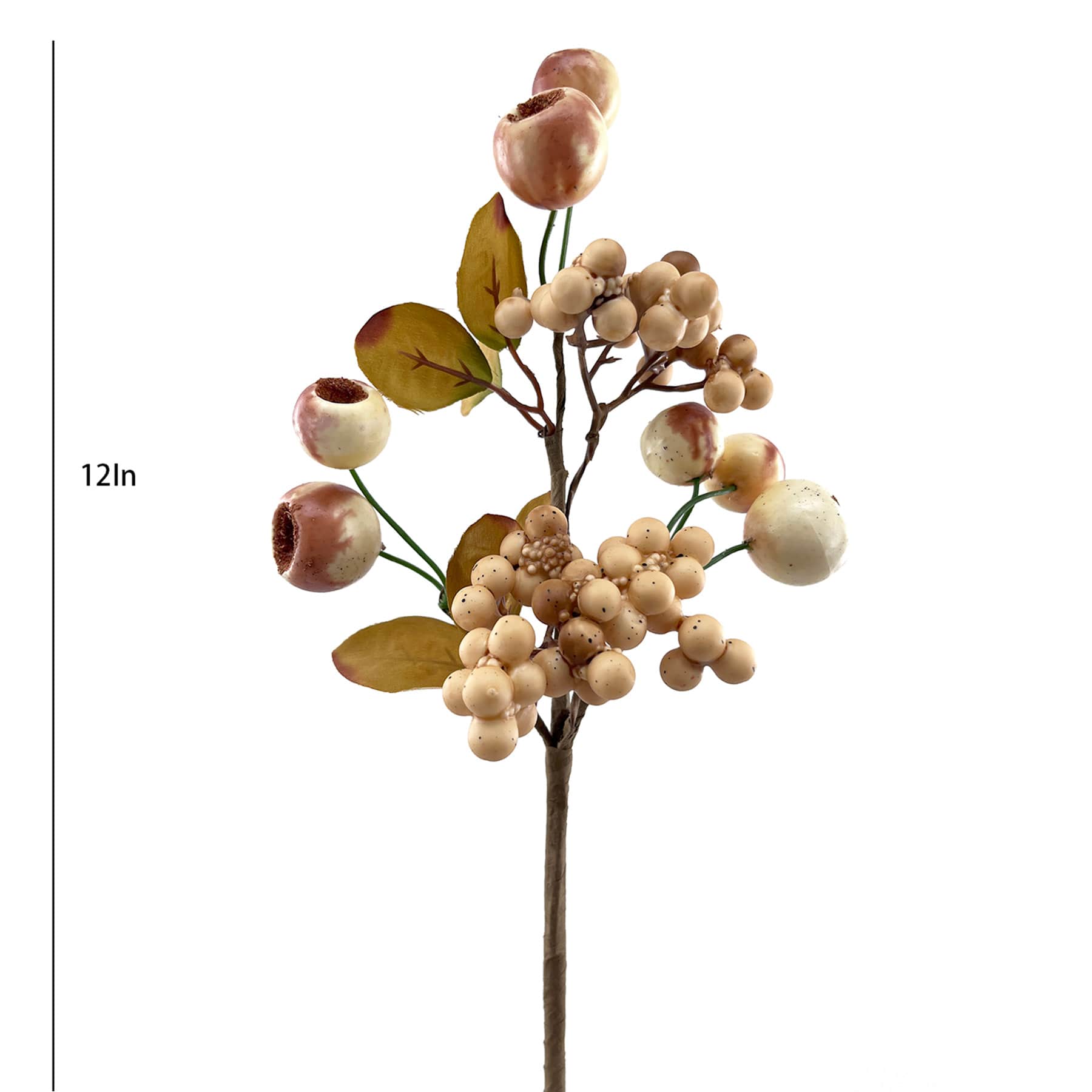 White Berries Pick, 12"