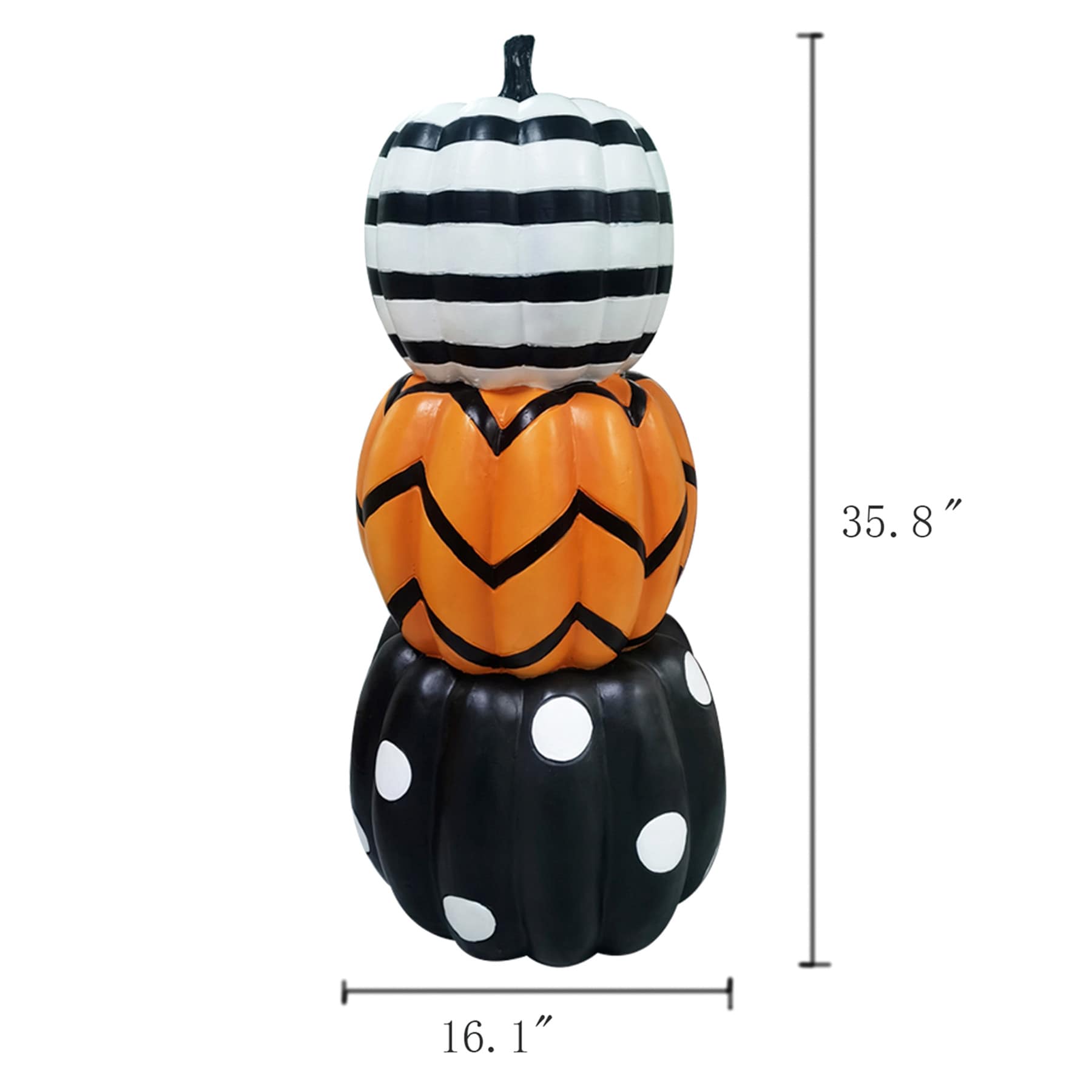 Happy Haunting Halloween Pumpkin Stack, 36"