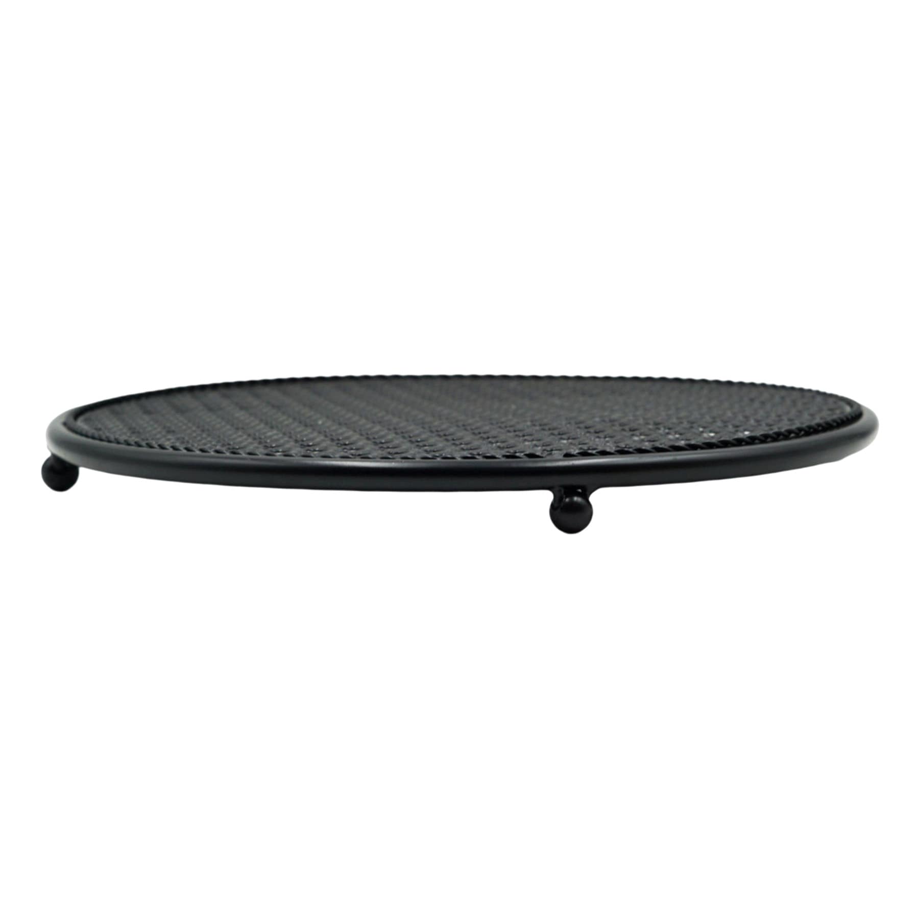 Black Metal Plant Riser, 12"