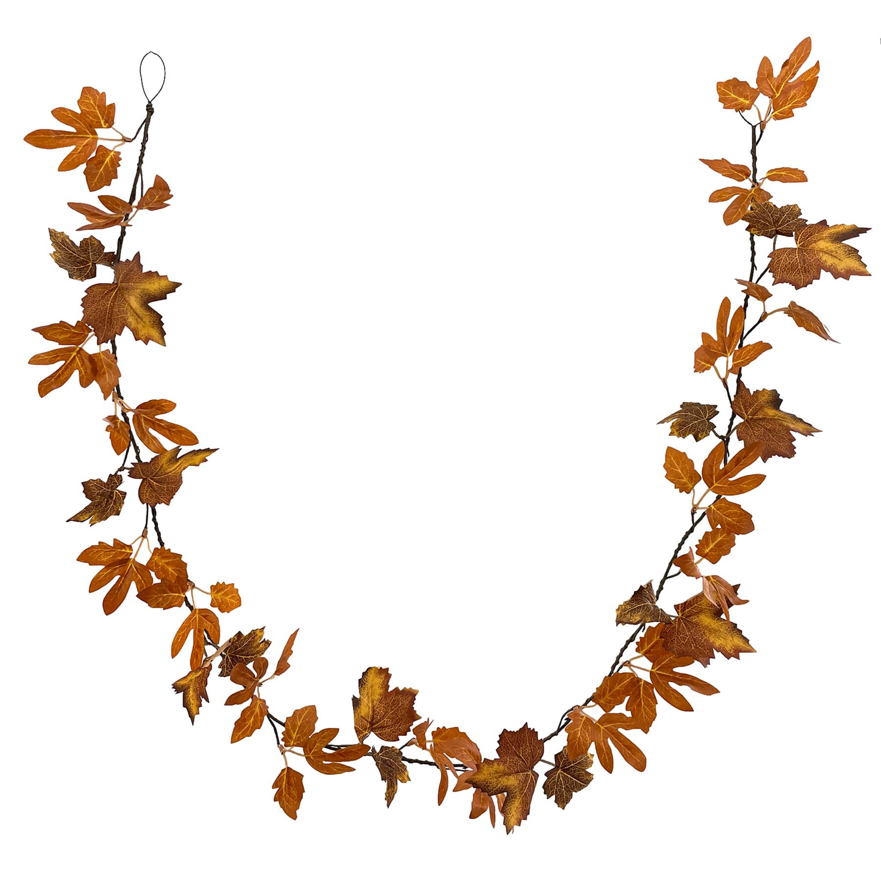 Maple Leaves Coiled Garland, 60"