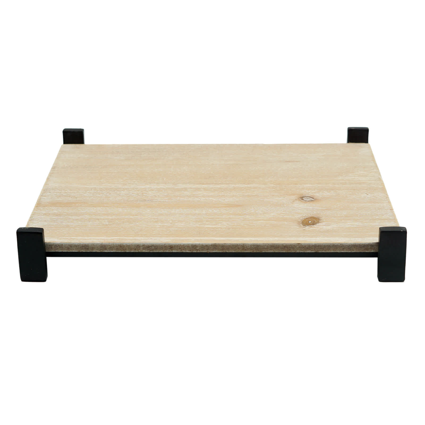 Metal Wood Tray, 14X12