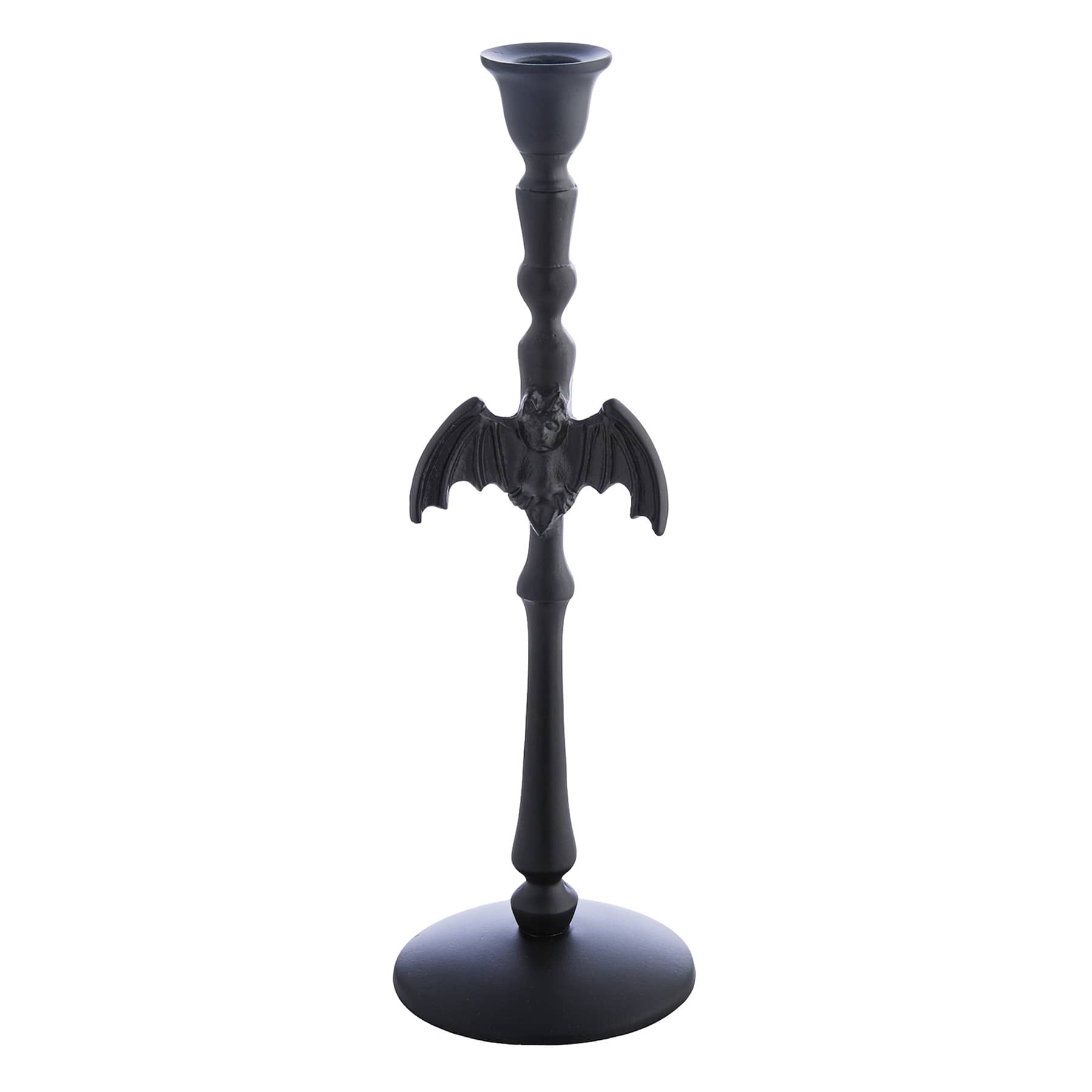 Midnight Shadows Candle Stand with Bat