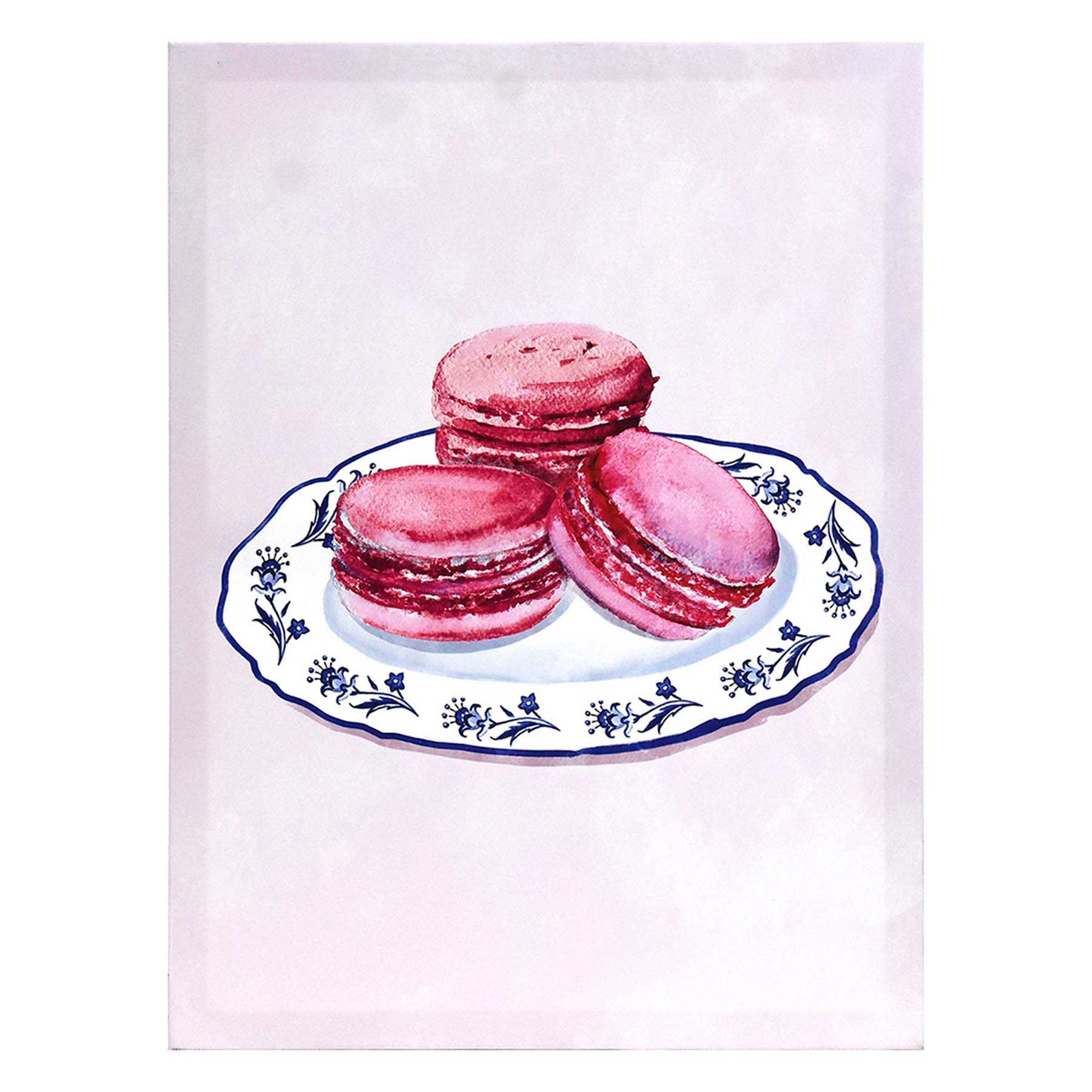 Pink Macaroons Canvas Wall Art, 12x16