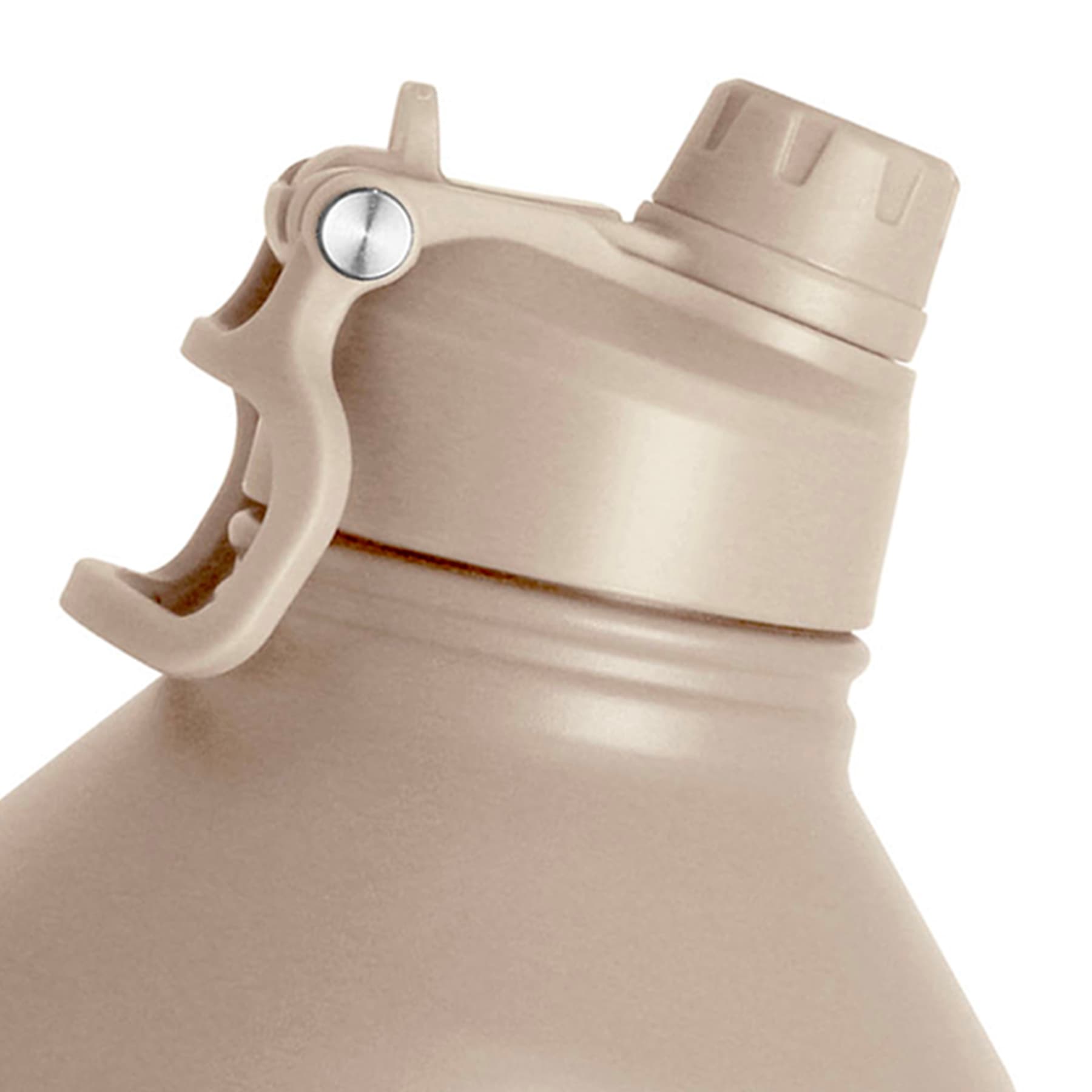 Hydraflow Sand Steel Crusader Bottle with Dual Lid, 64oz