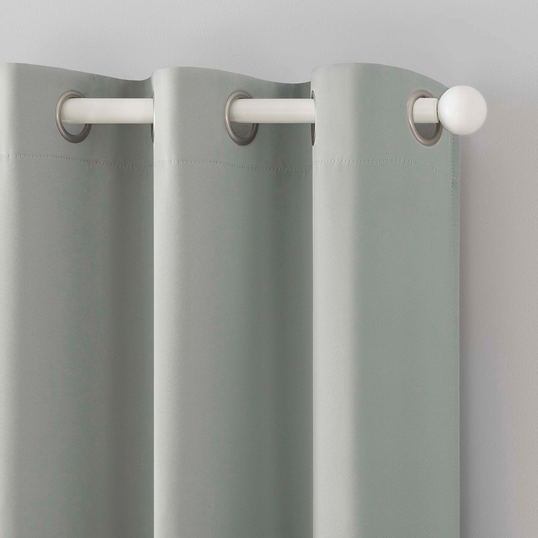 Tiny Dreamers Grey Blackout Grommet Curtain Panel, 84"