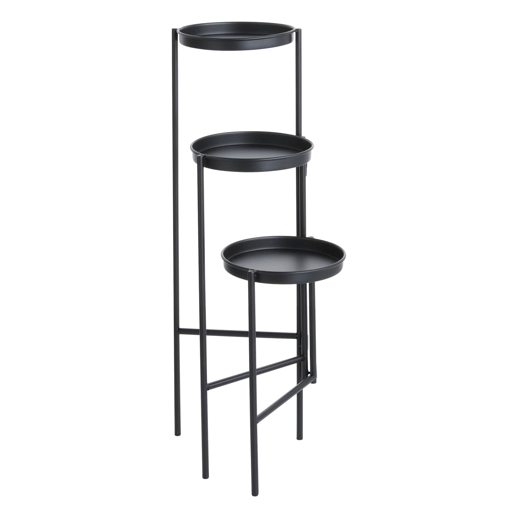 Black Tiered Planter Stand, 26"