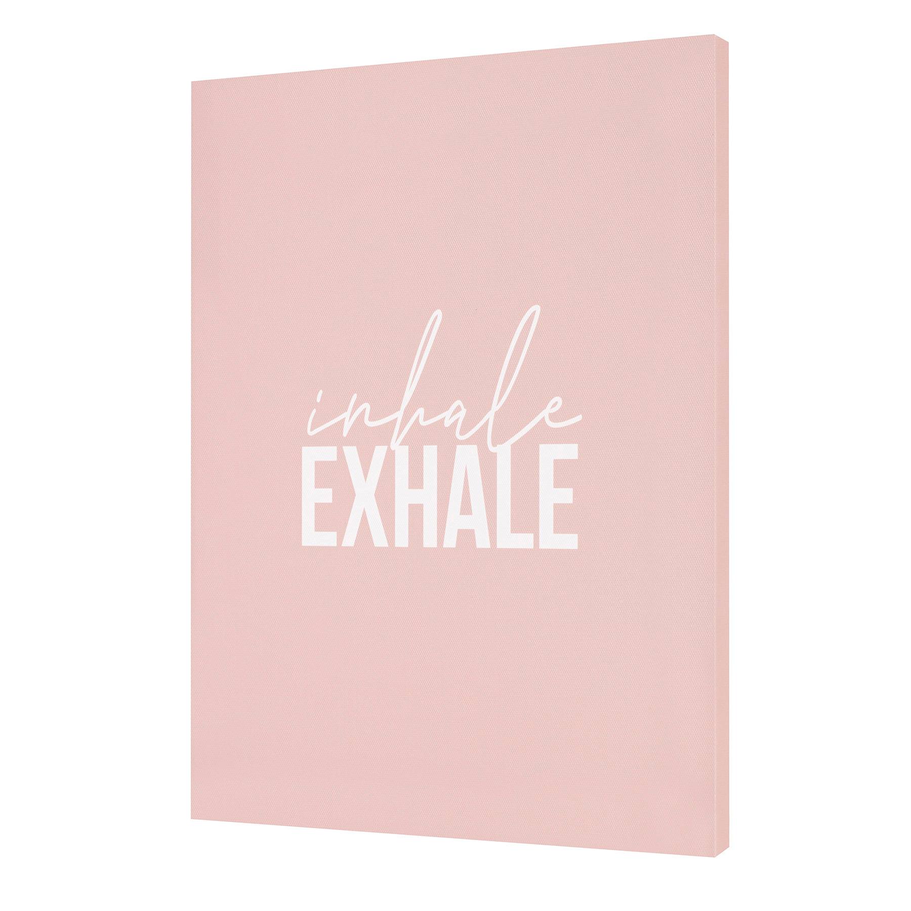 Inhale & Exhale Canvas Wall Sign, 11x14