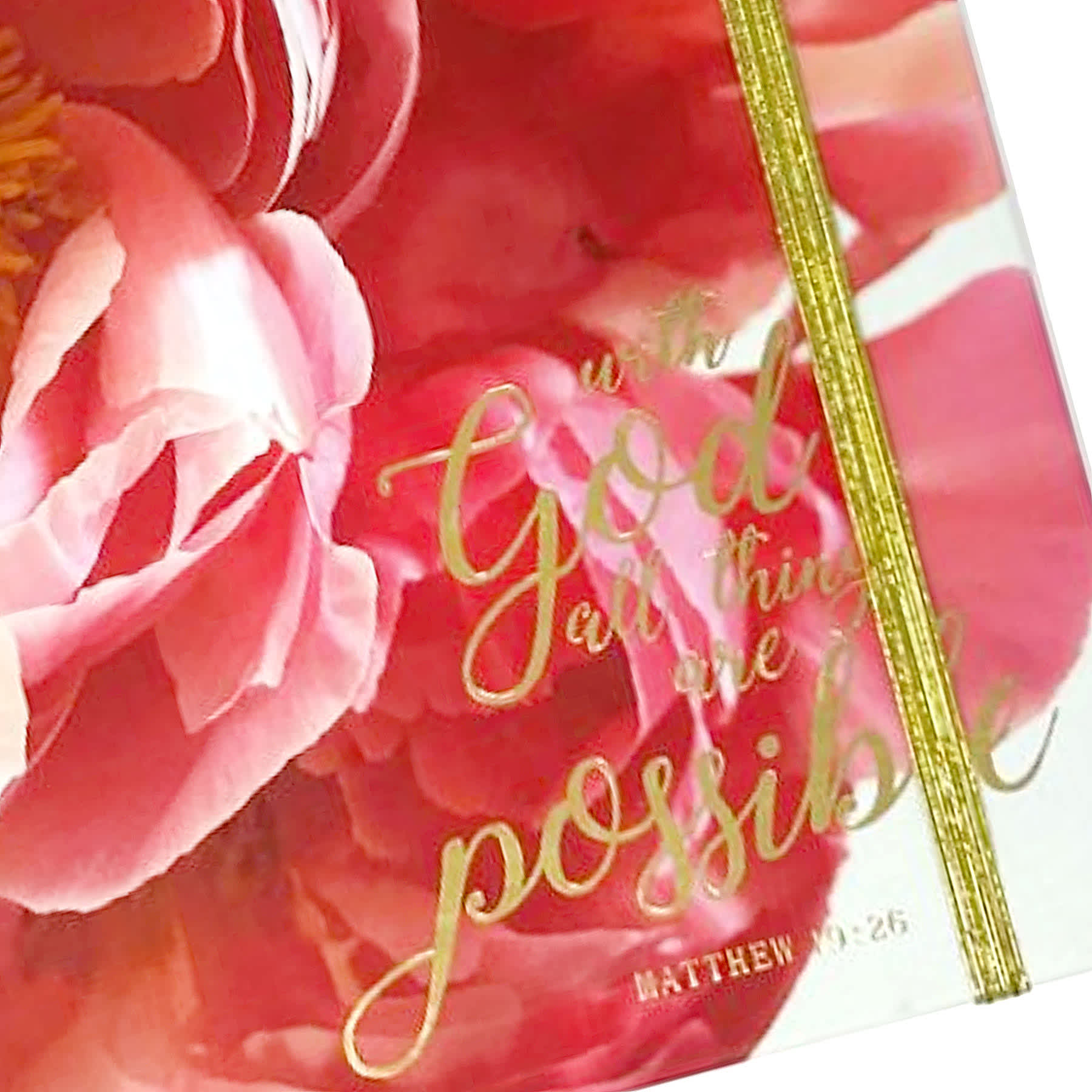 With God All Things Peony Chunky Spiral