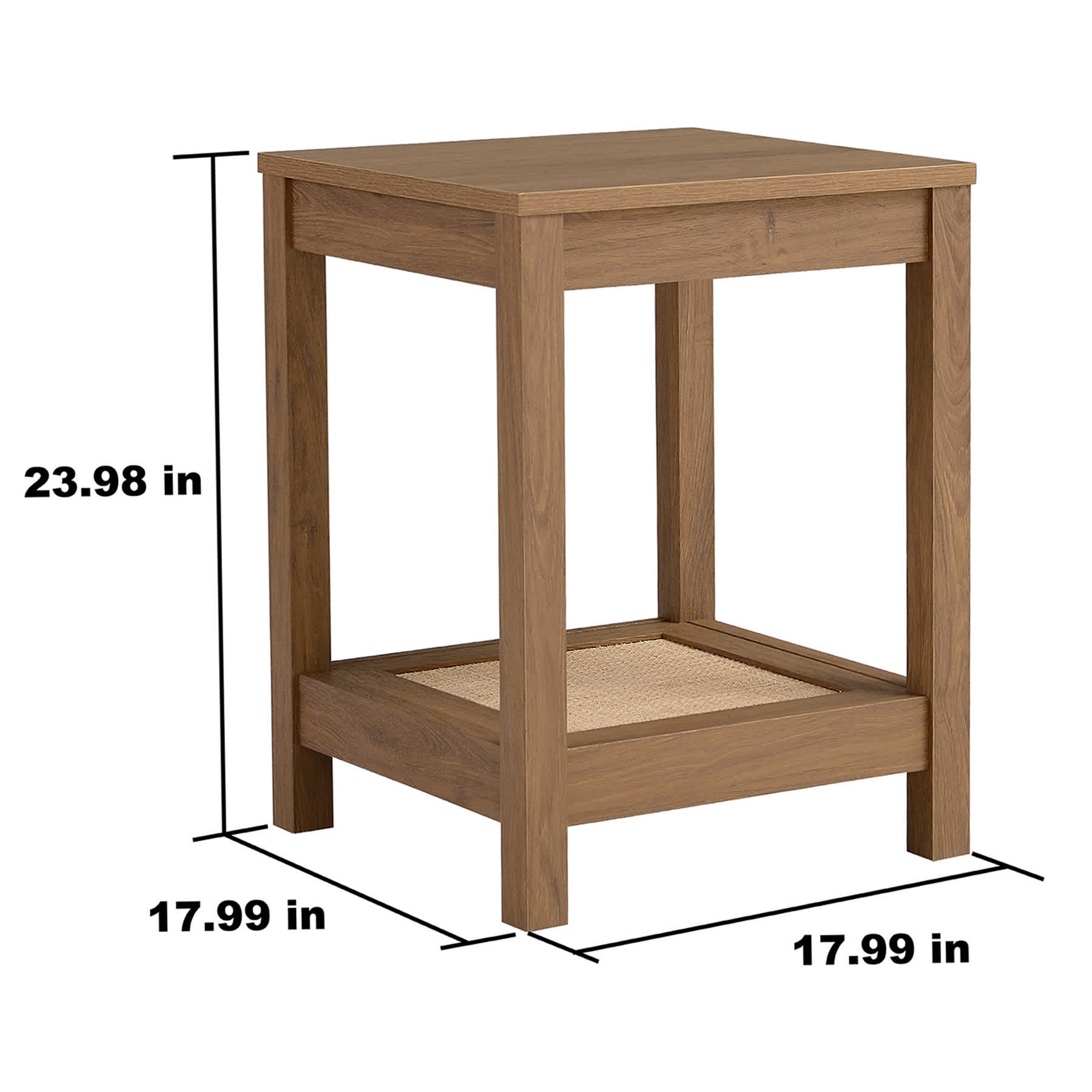 Hazel Accent Table, Rustic Natural Finish