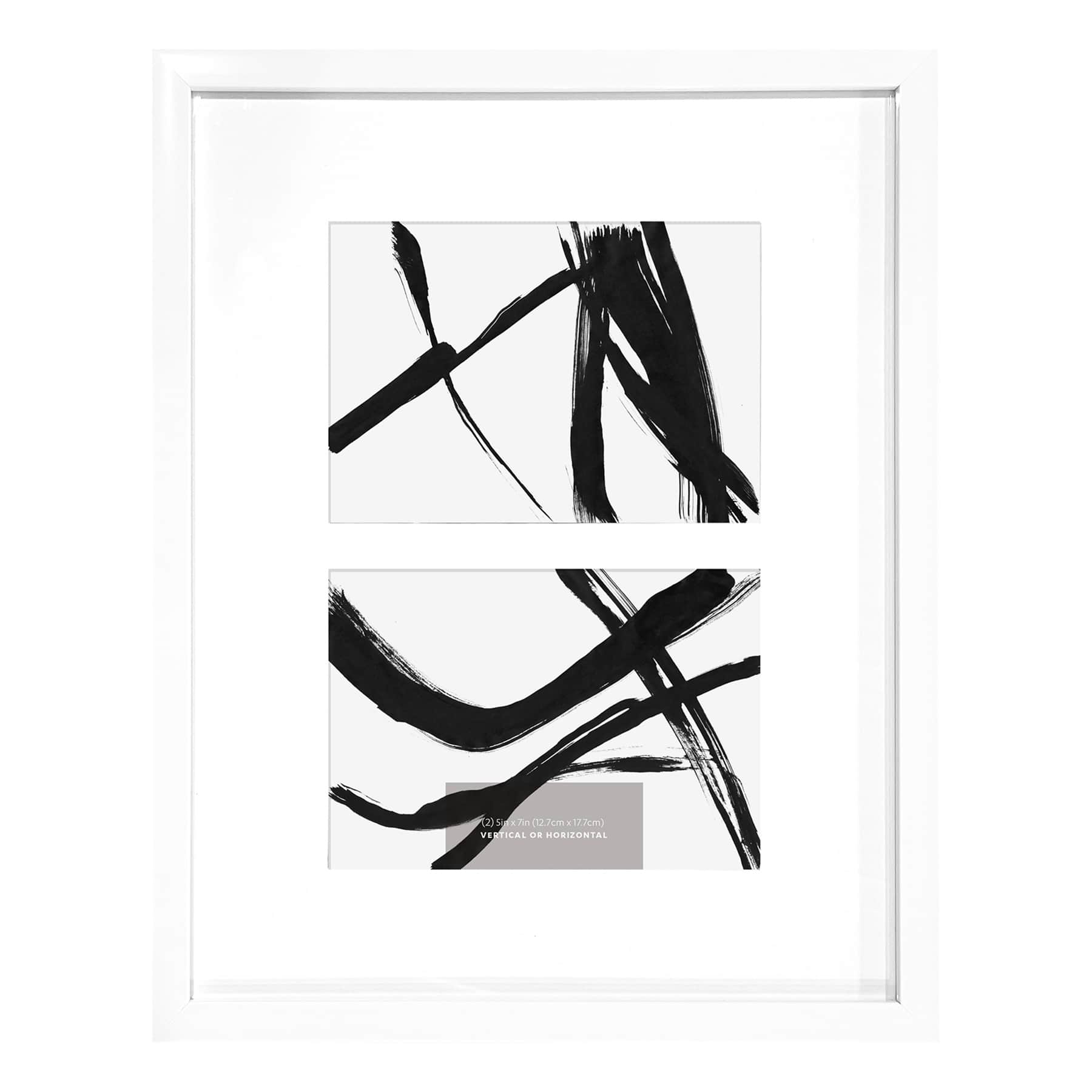 2-Opening White Collage Picture Frame, 11x14