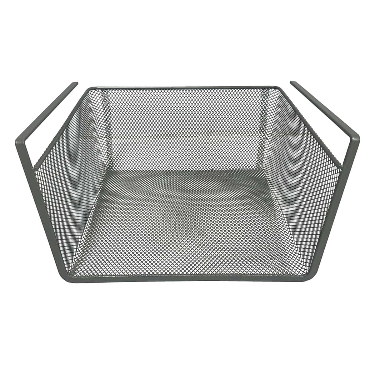 Under the Shelf Silver Metal Mesh Pantry Drawer, Small