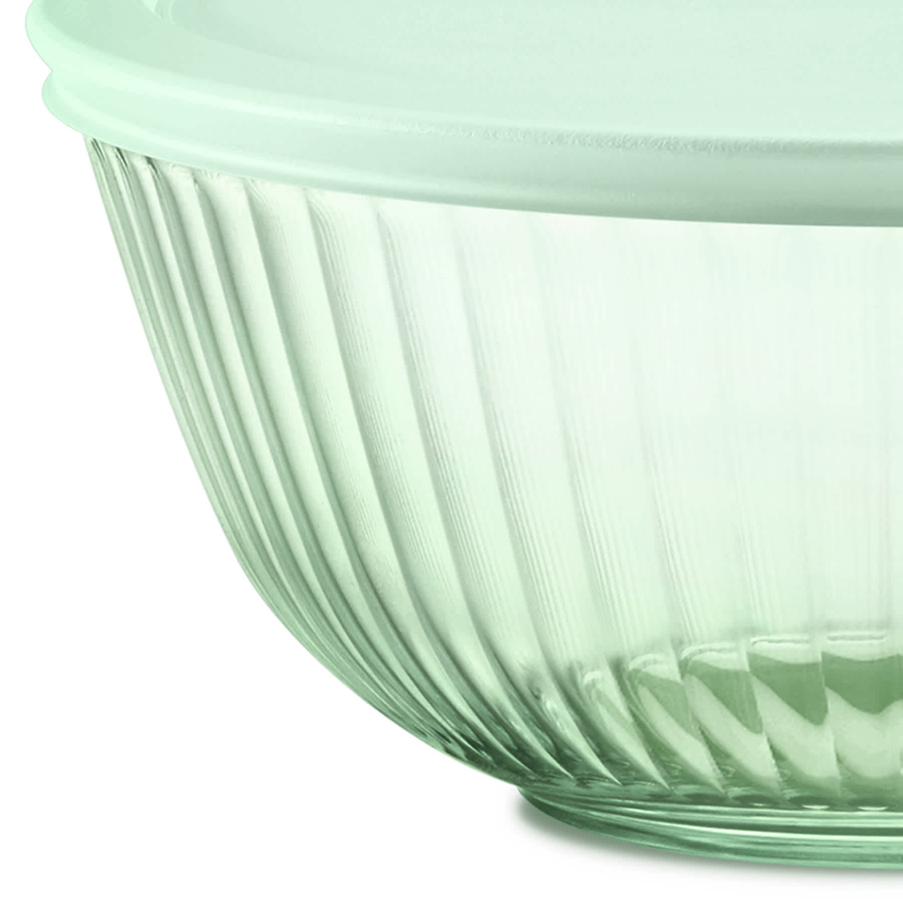 Pyrex Mint Green Prepware Bowl with Lid, 2.3qt/9.5c