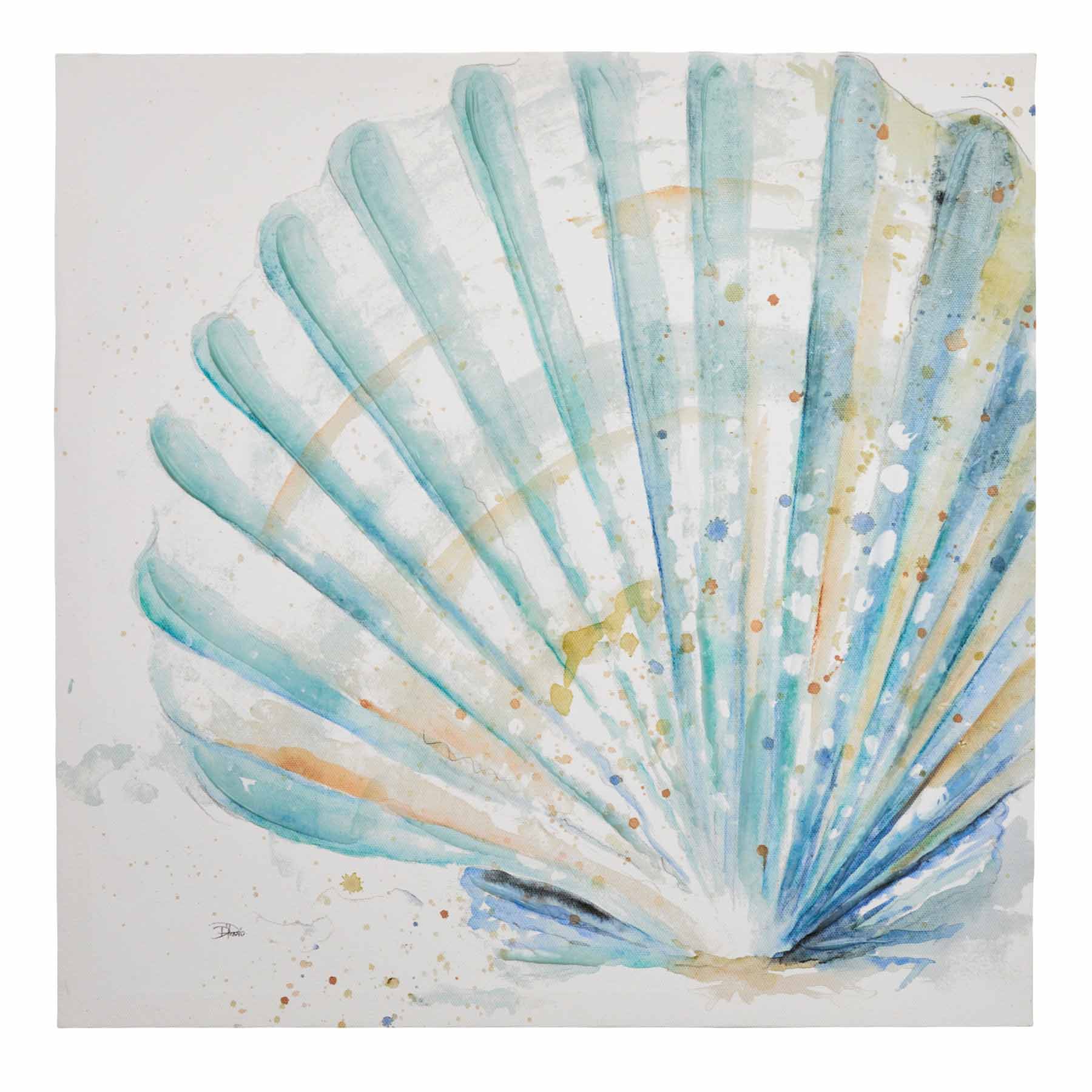 Honeybloom Shell Canvas Wall Art, 16"