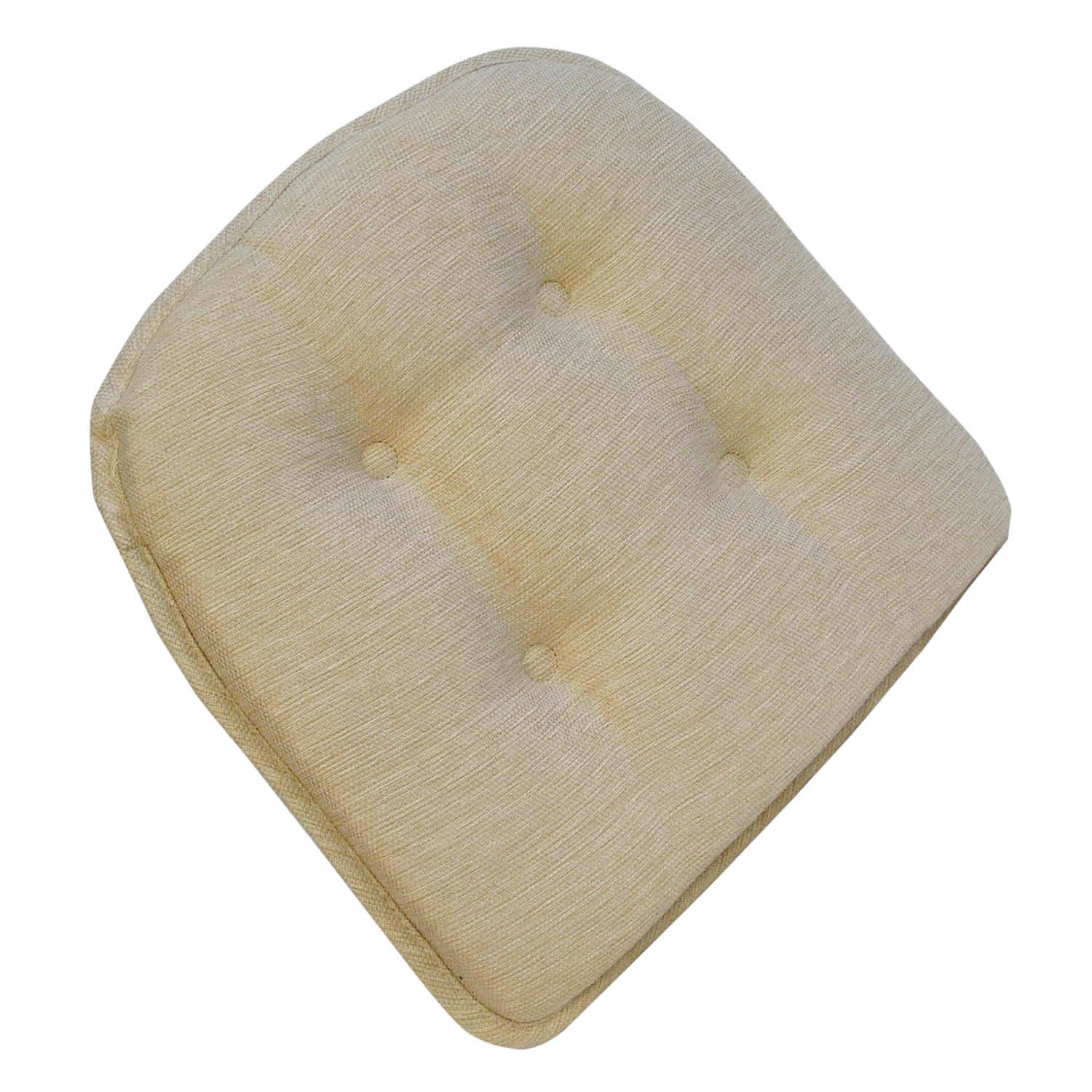 Embrace Tan Non-Skid Gripper Dining Chair Cushion