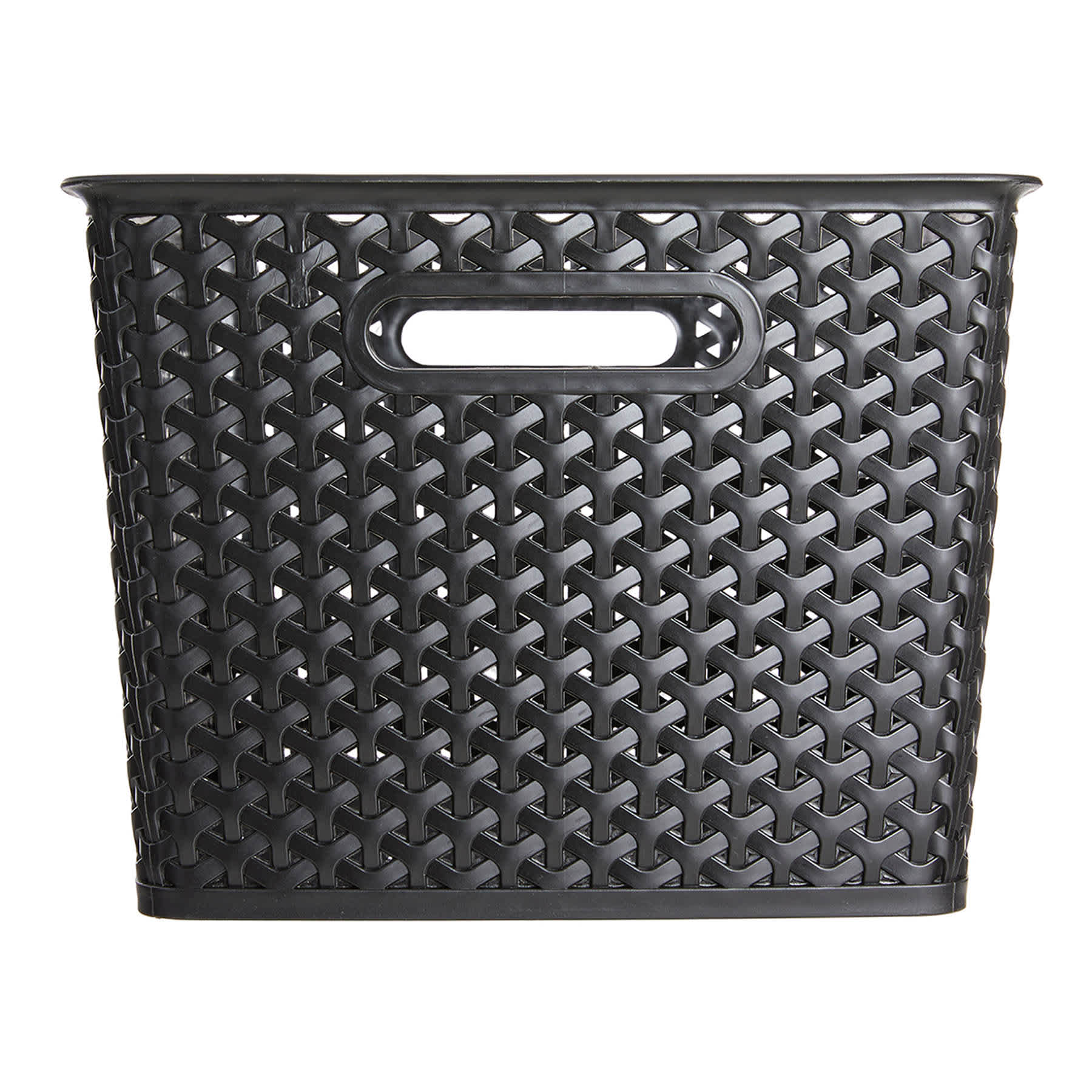 Black Y-Weave Storage Basket, Large