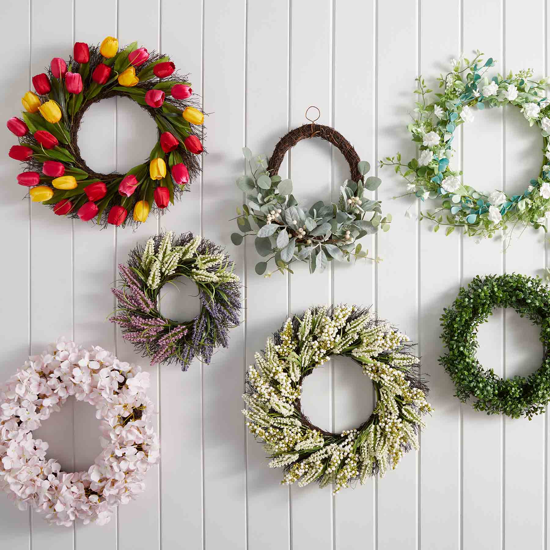 Eucalyptus Half Wreath, 20"