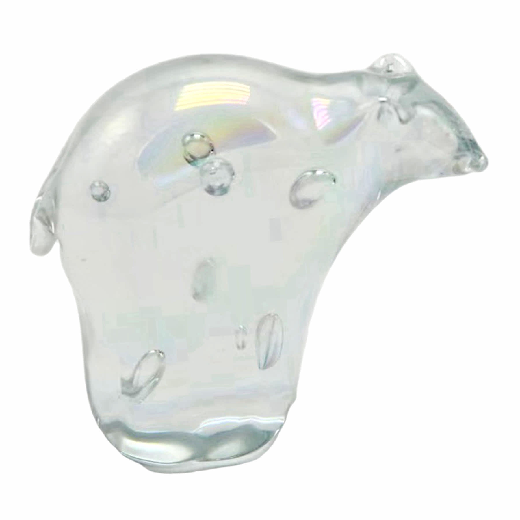 Tracey Boyd Clear Glass Bear Figurine, 4"