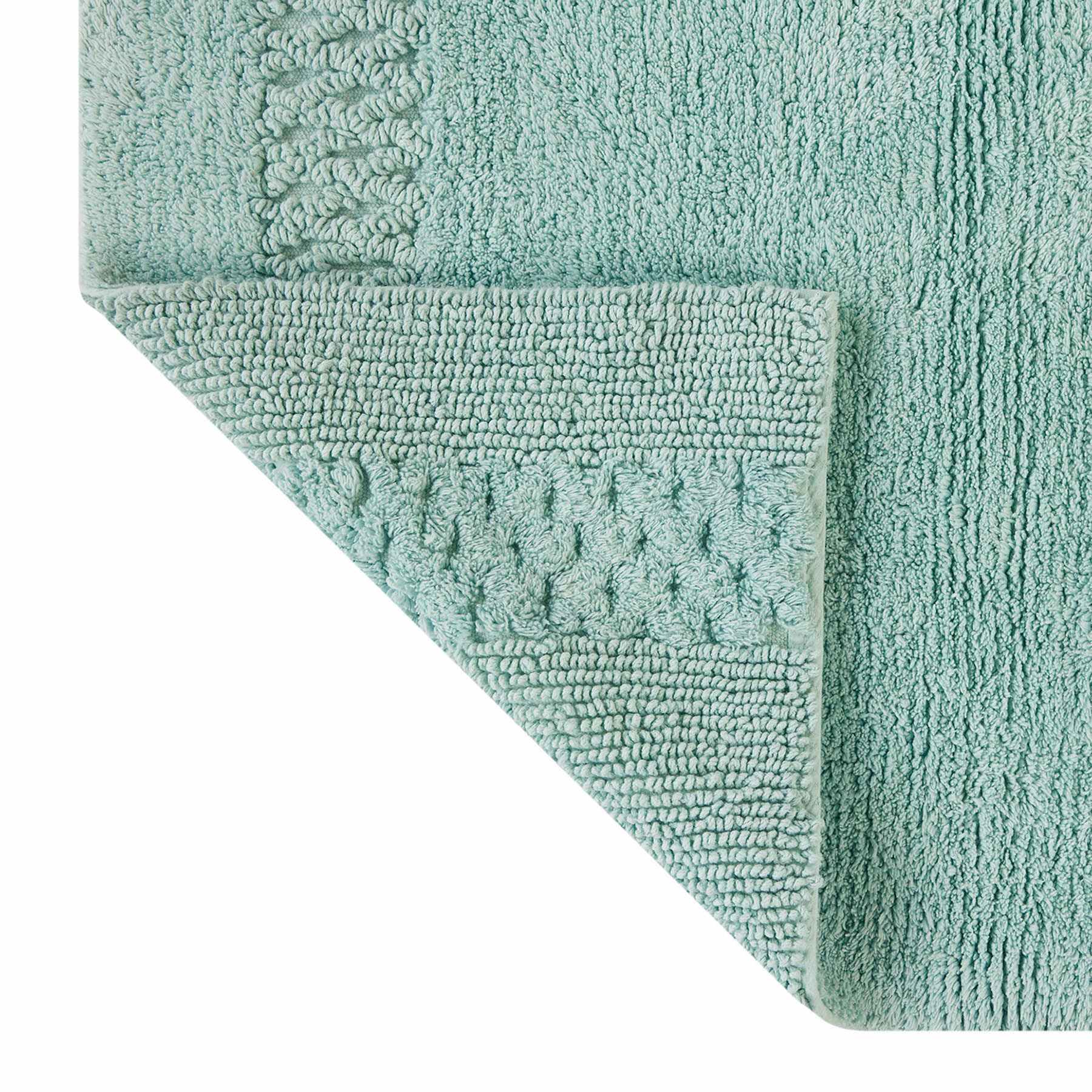 Providence Reversible Sea Green Bath Rug, 17x24