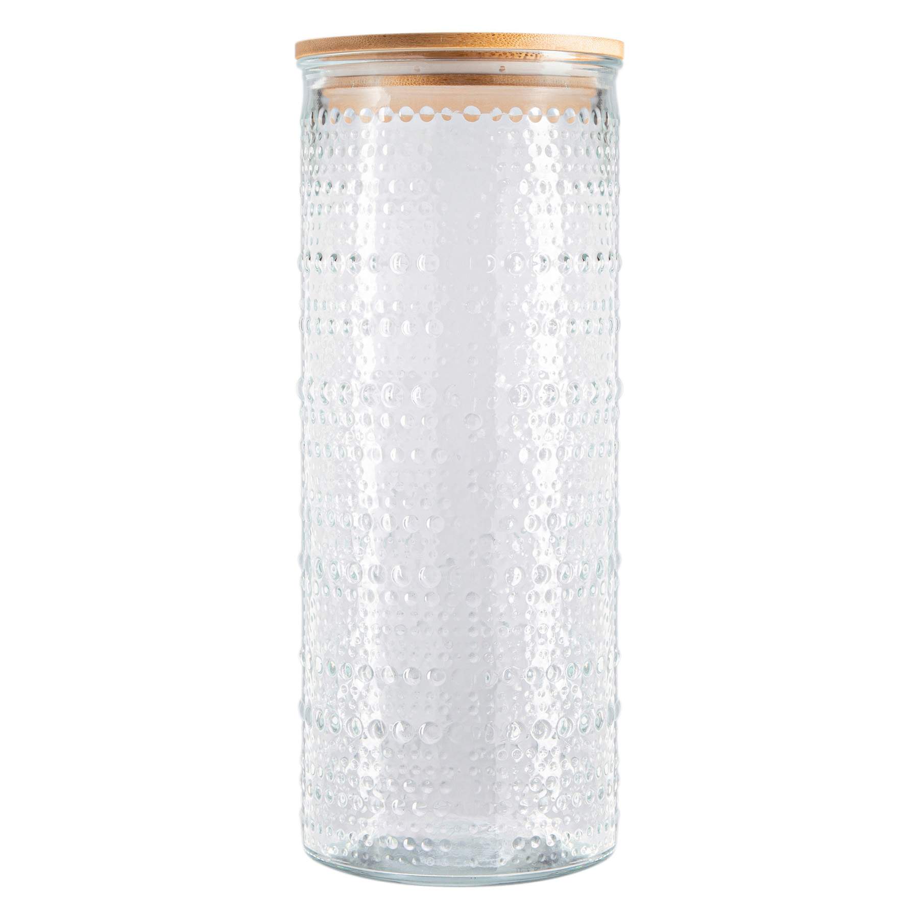 Halo Clear Canister with Bamboo Lid, 91oz
