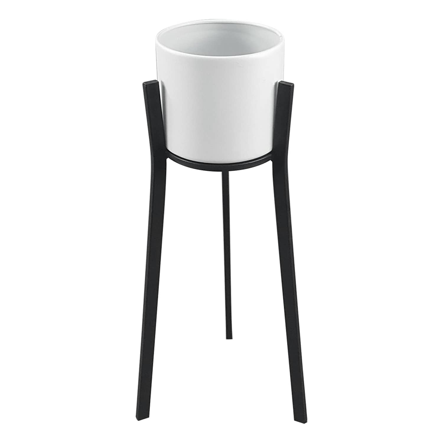 White Metal Flower Planter Stand, Small