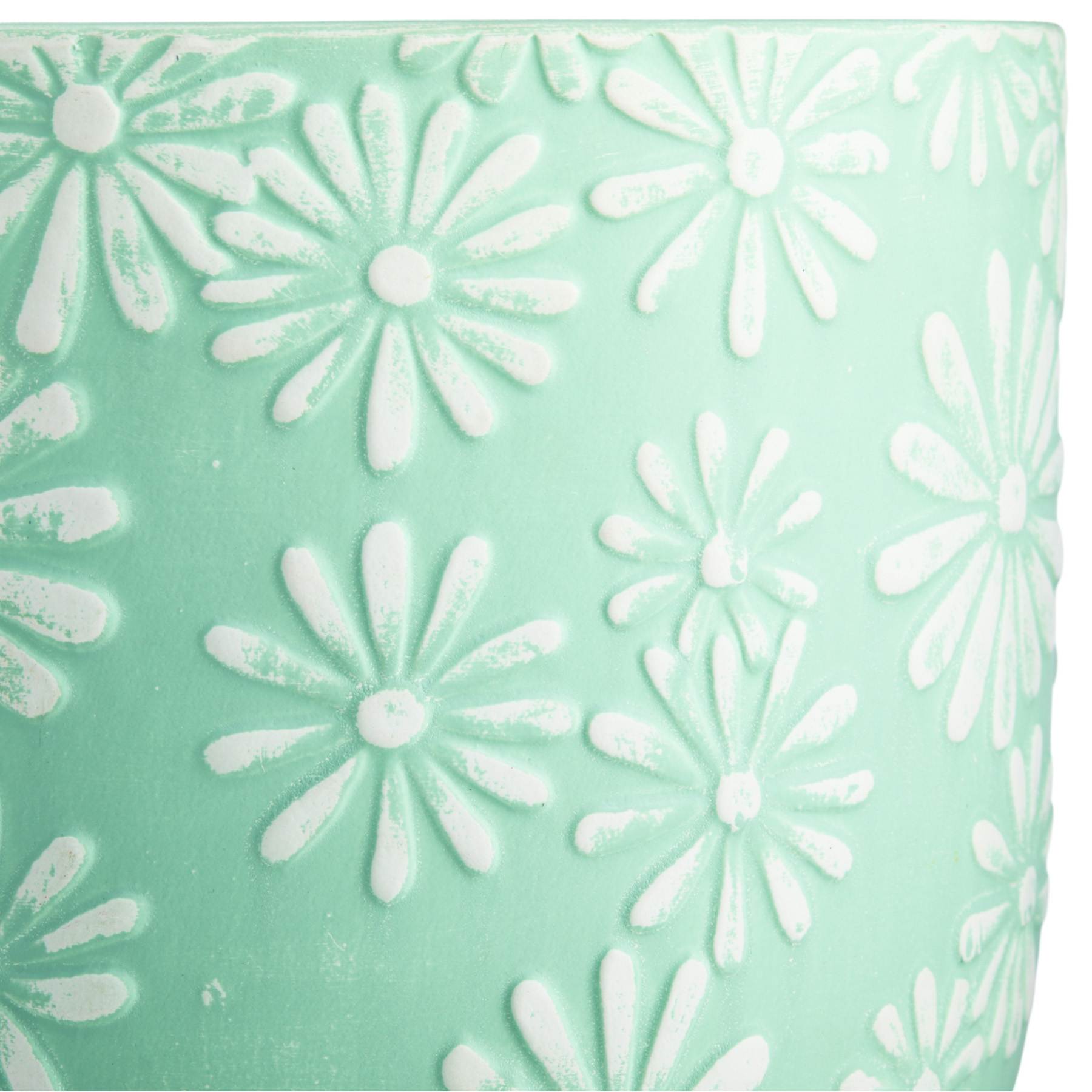 Sunny Club Daisy Green Outdoor Planter, 9"