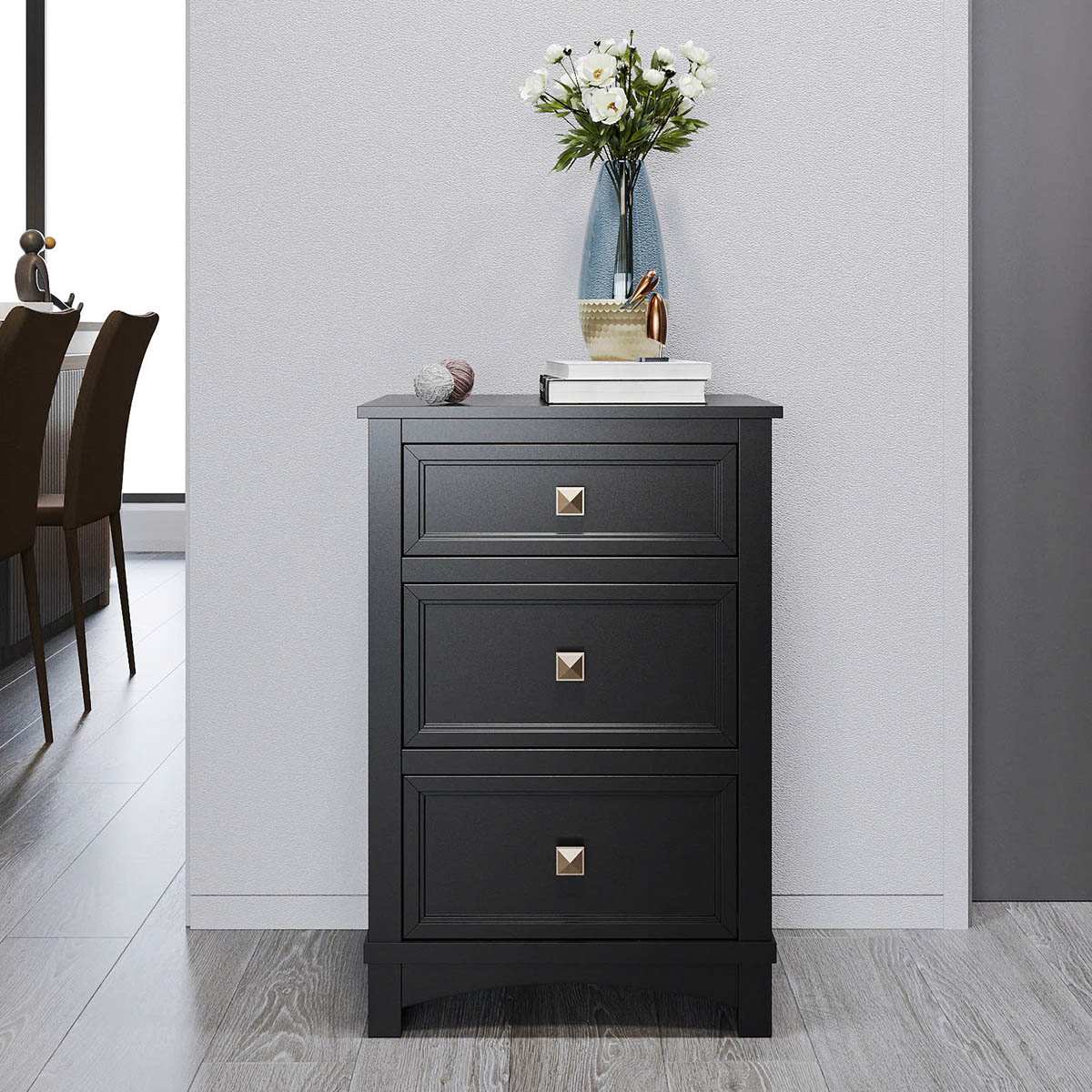Providence Richard Accent Cabinet, Black