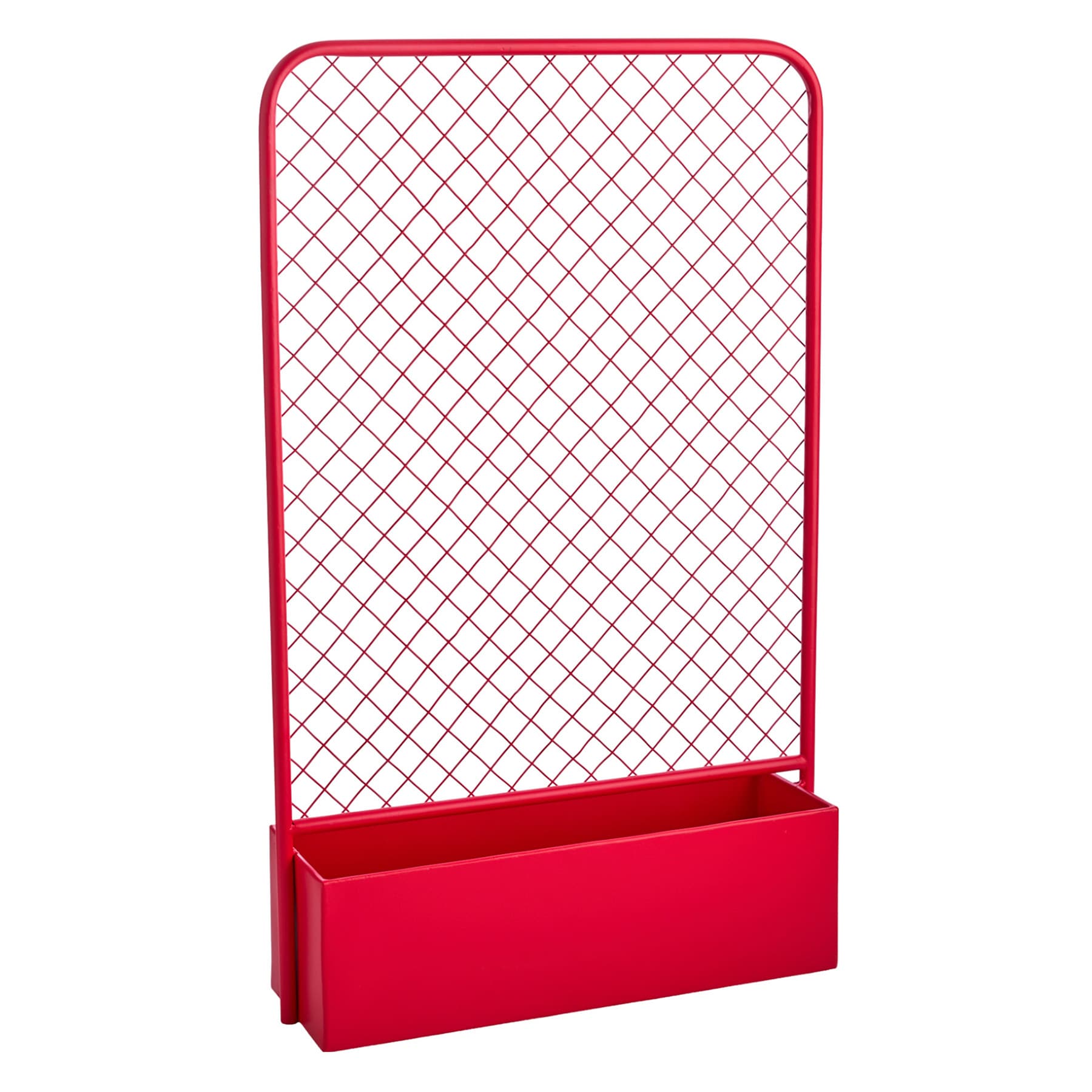 Sunny Club Red Metal Outdoor Planter, 30"