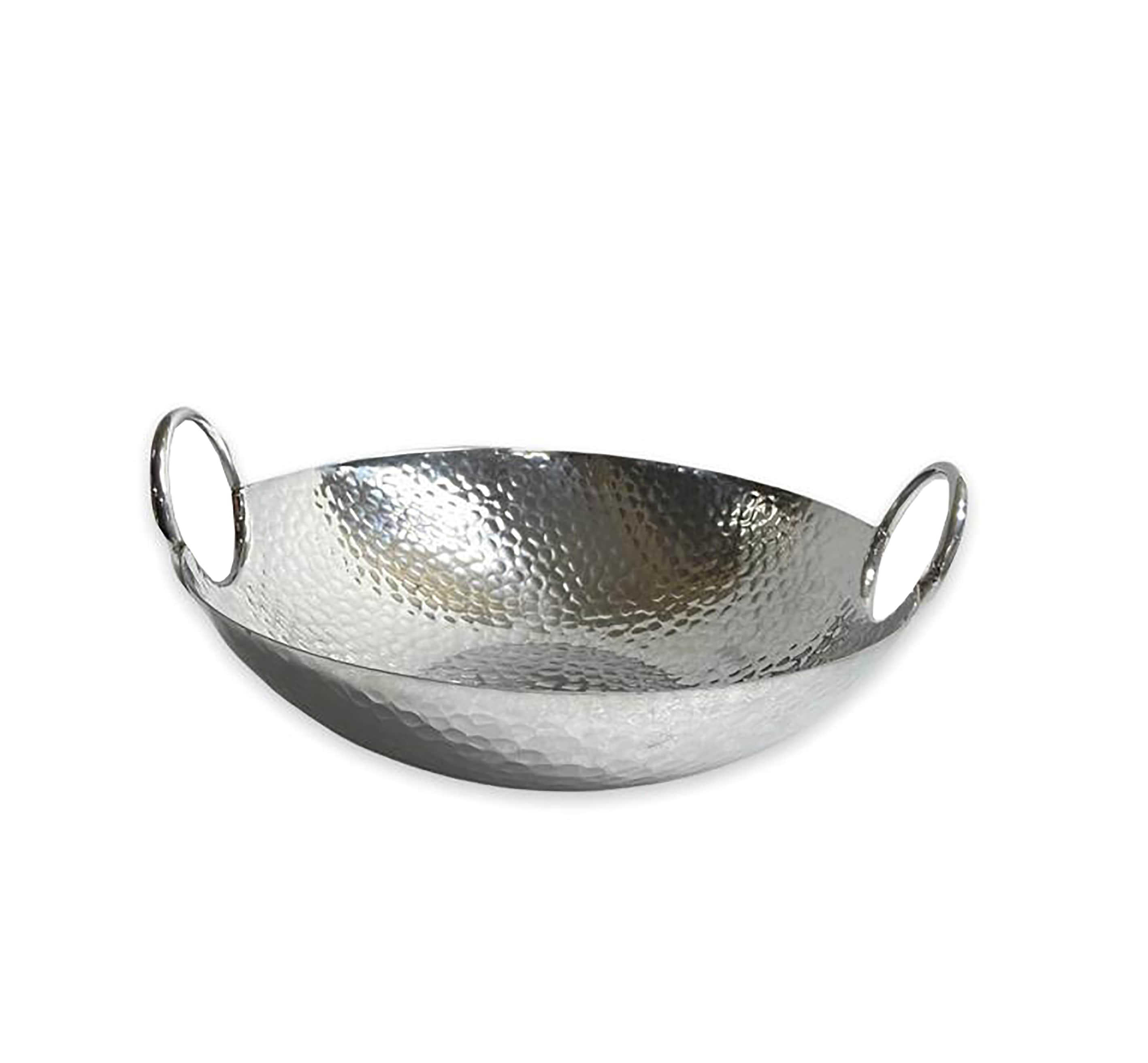 Found & Fable Hammered Silver Oval Platter