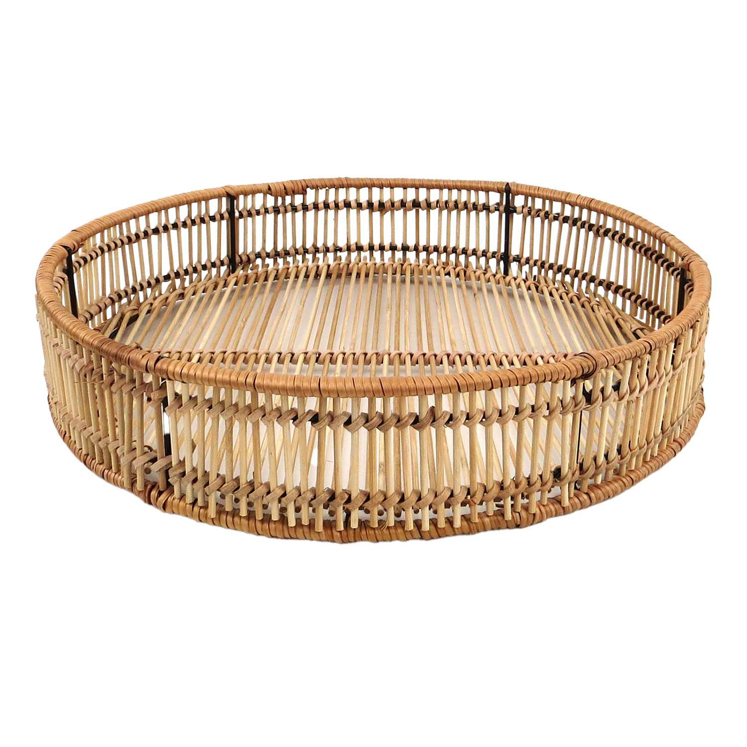 Found & Fable Round Bamboo Tray