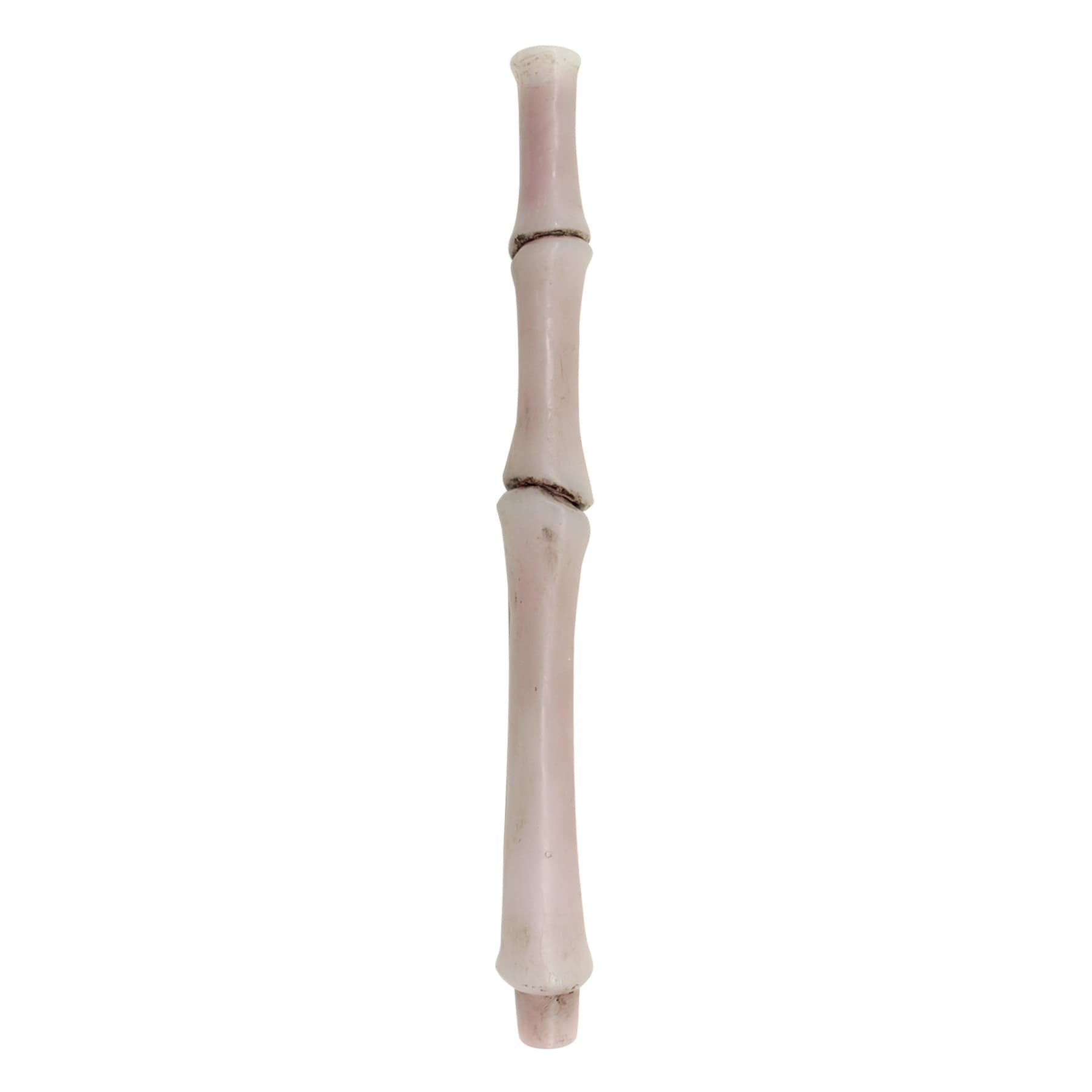 White Bone Bleeding Taper Candle, 12"