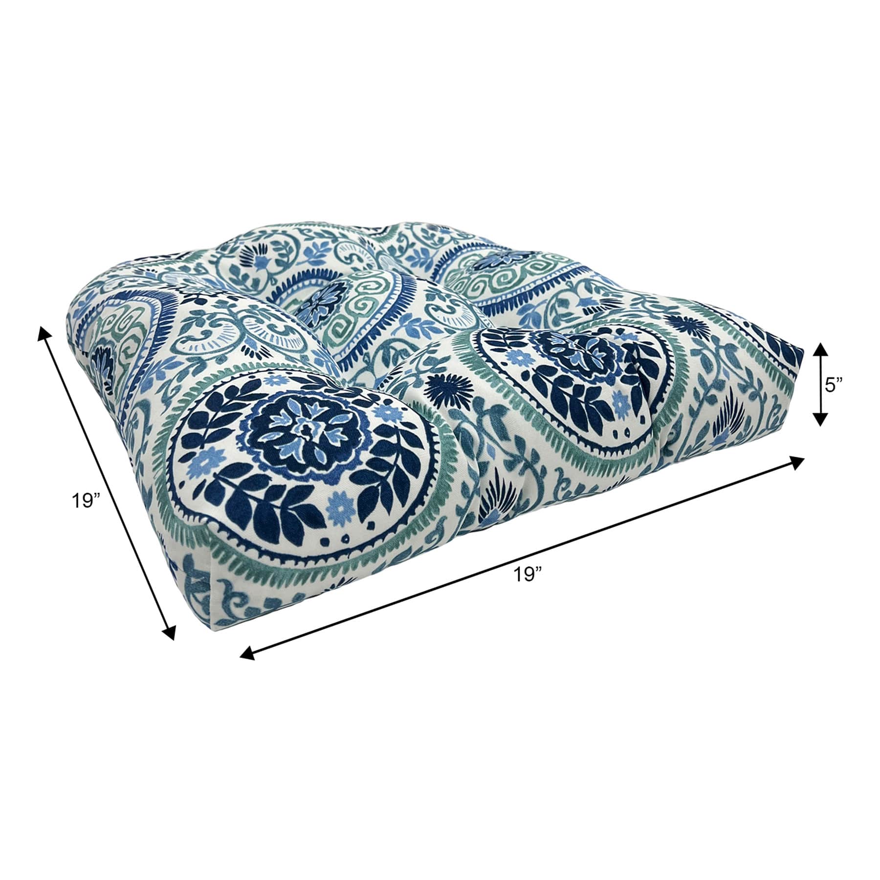 Honeybloom Finley Coast Outdoor Wicker Seat Cushion