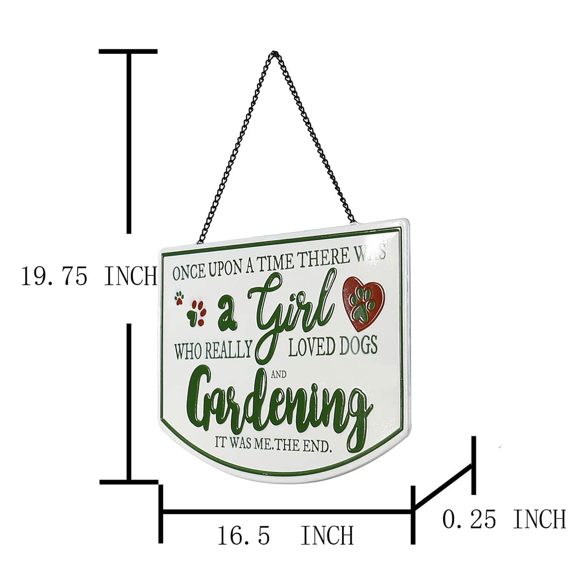 Girl & Gardening Sign, 16"